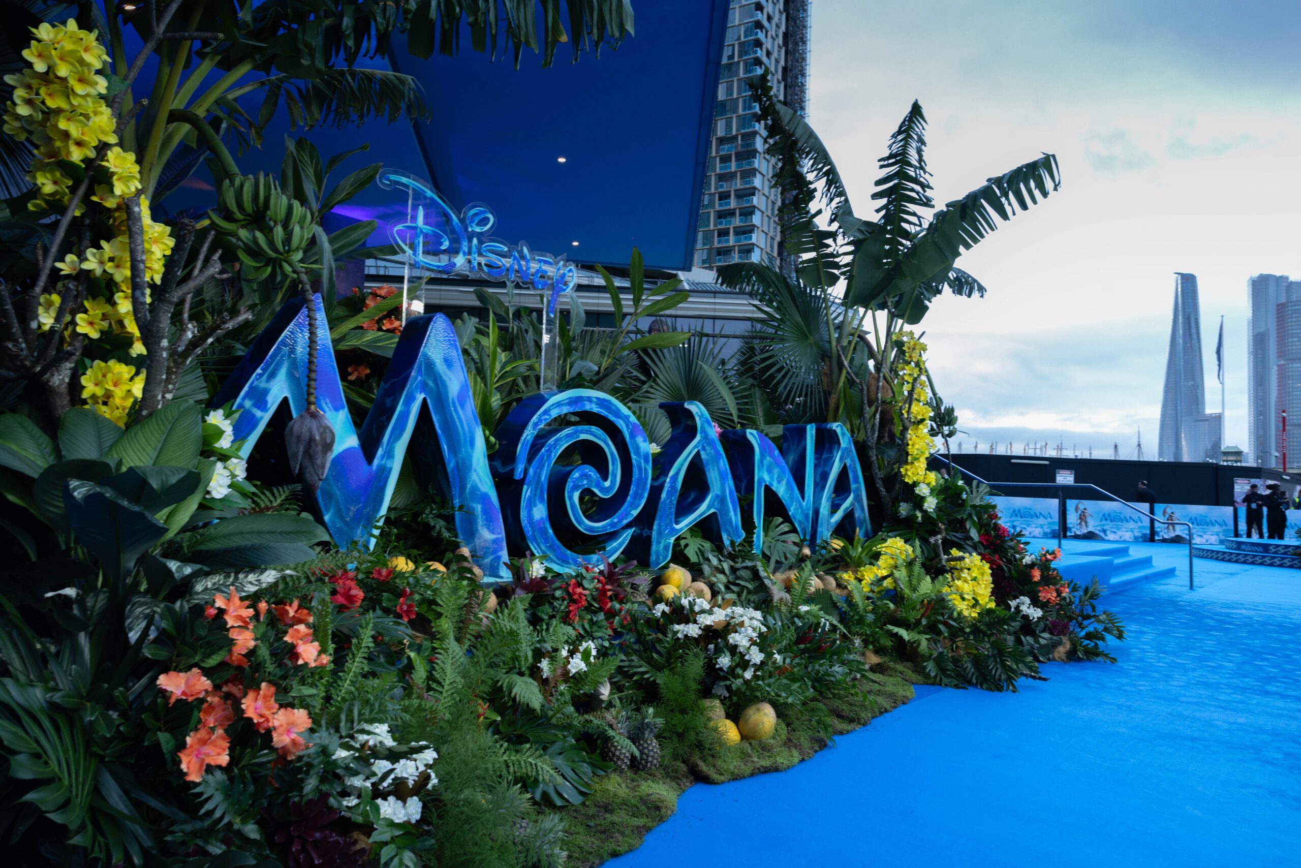 Among the creatives at the event were star Catherine Laga'aia (who is from Australia), Dwayne Johnson, who plays Maui, director Thomas Kail, songwriter Opetaia Foa'i, and more.