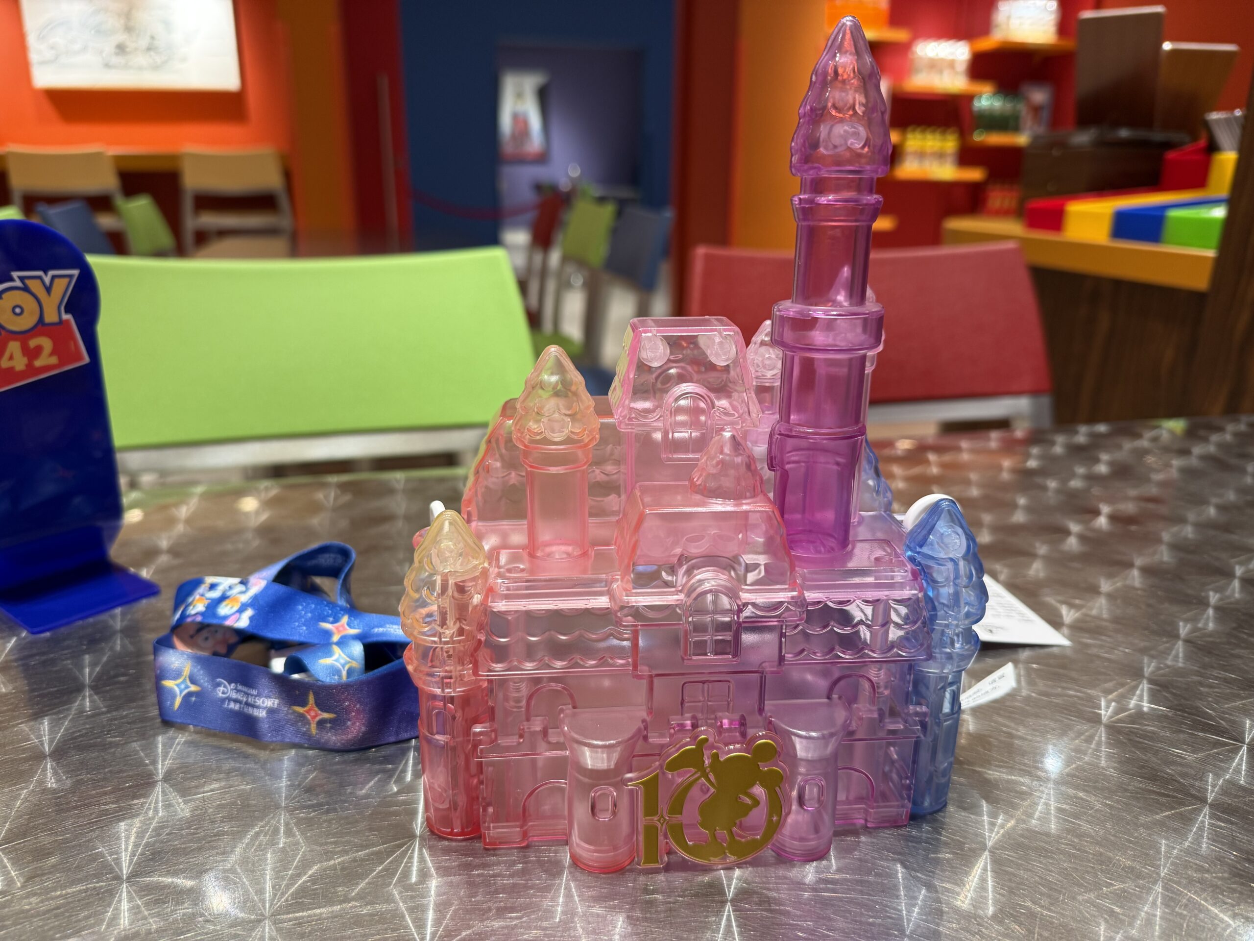 Shanghai Disneyland 10th Anniversary Rainbow Castle Popcorn Bucket