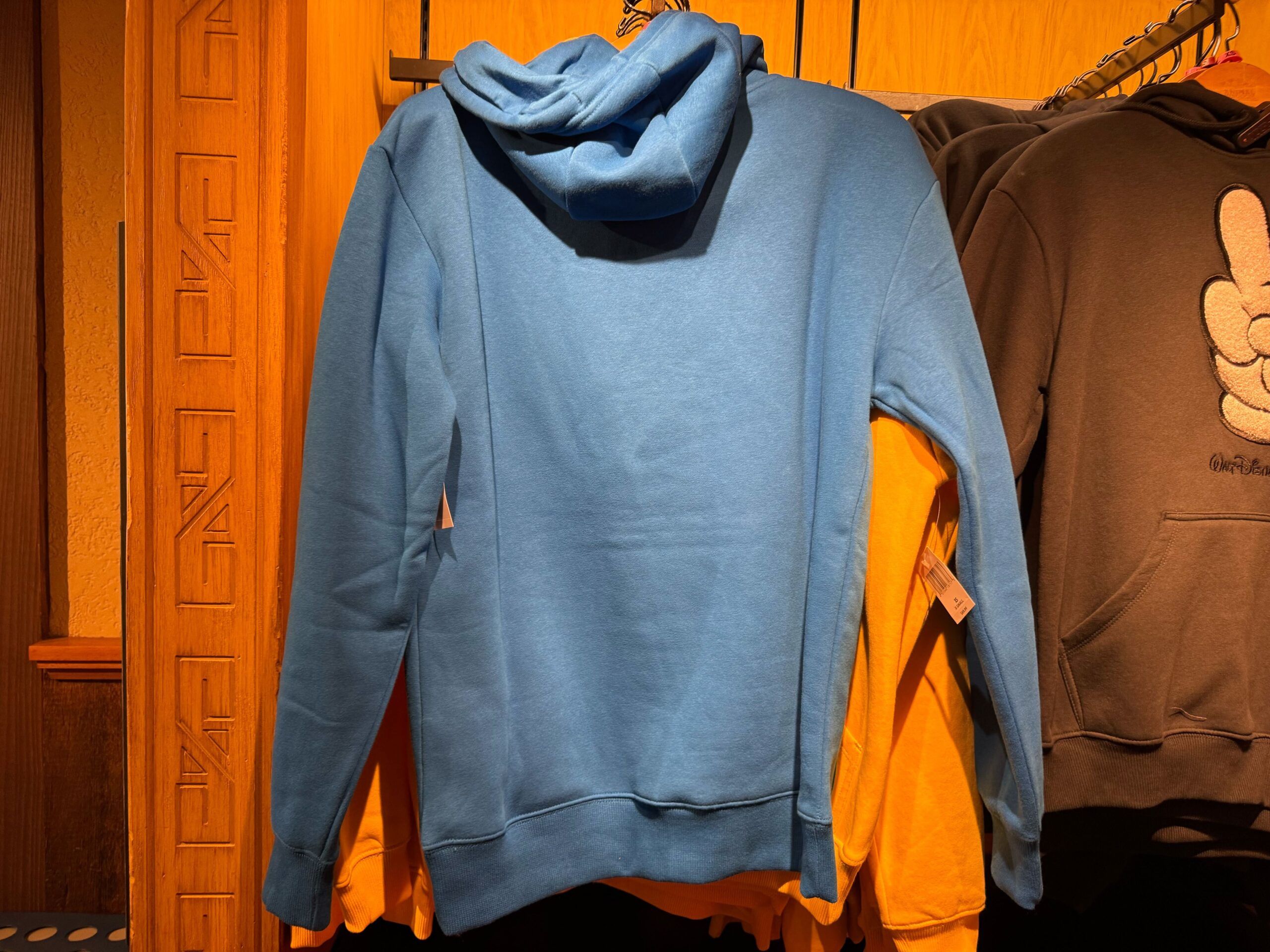 The back of the sweatshirt is plain.