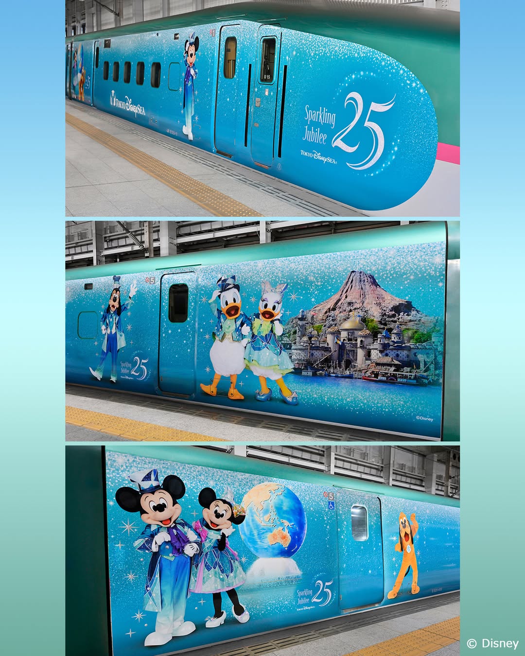 Tokyo DisneySea 25th Anniversary Bullet Train Launches