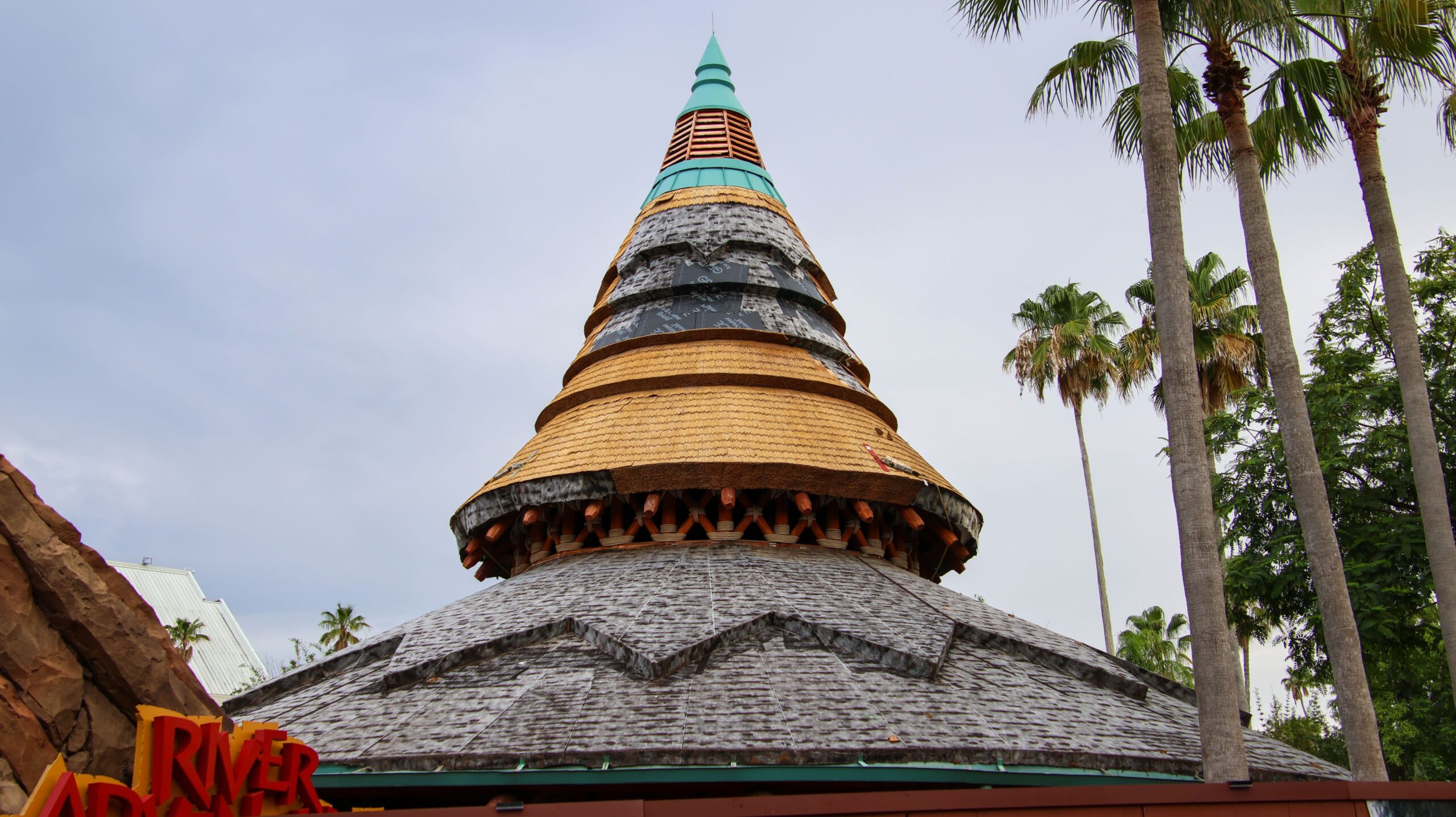 Jurassic Park River Adventure Roof Being Replaced at Universal Islands of Adventure