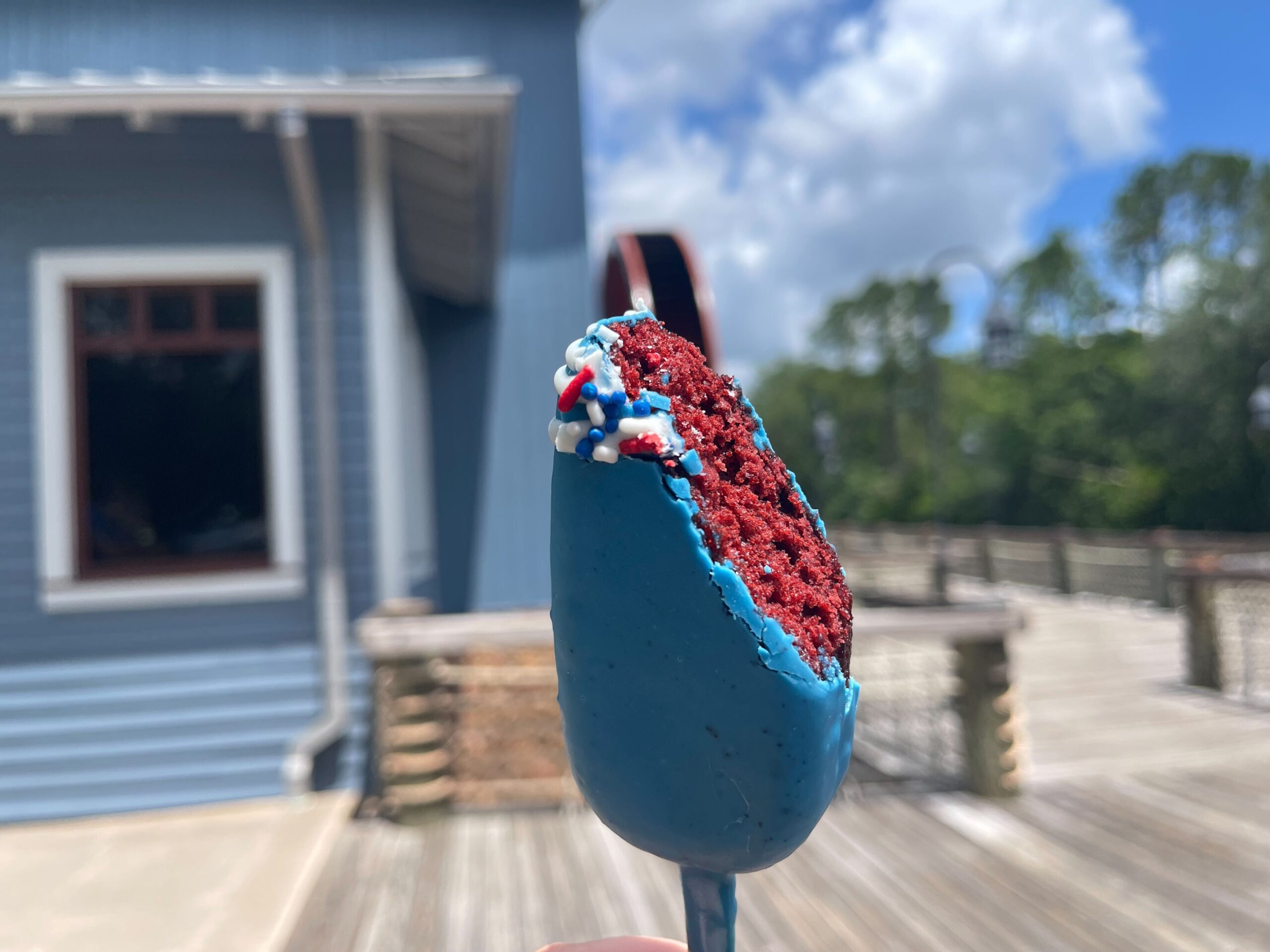 Red, White, and Blue Cake Pop - $5.99