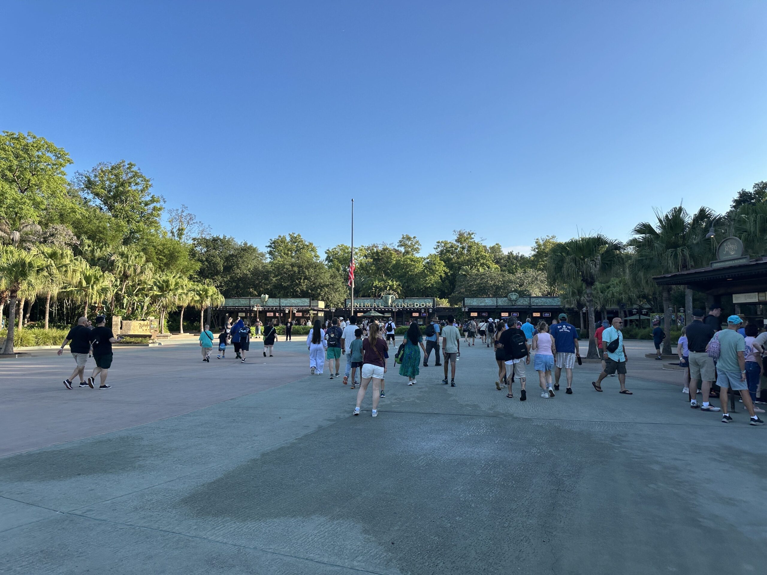 American flags at Walt Disney World theme parks and across Florida are at half-staff for Pulse Remembrance Day, which honors the anniversary of the deadly shooting at Pulse nightclub on June 12, 2016.