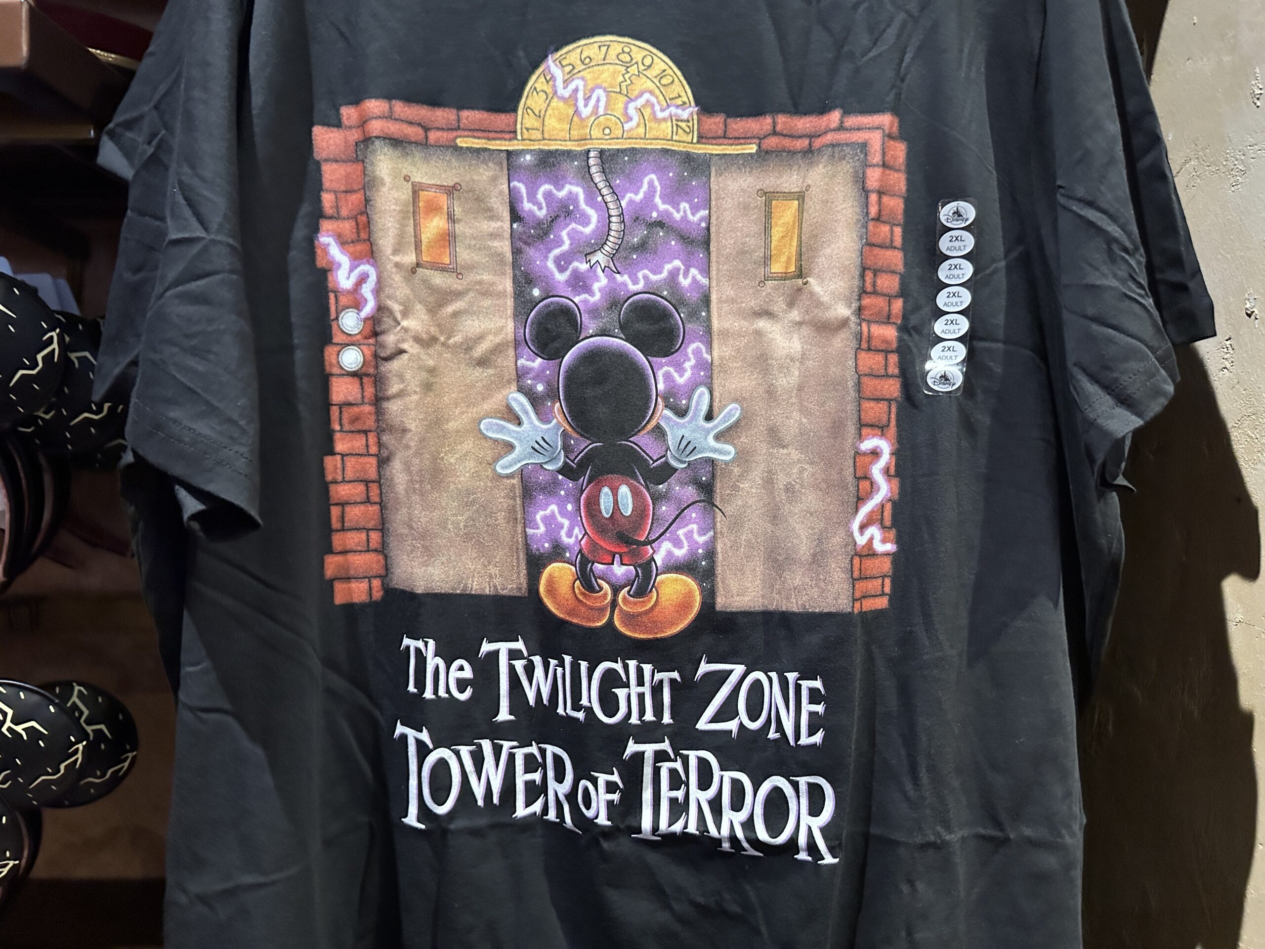 Disney has resurrected a vintage Twilight Zone Tower of Terror t-shirt design featuring Mickey Mouse.
