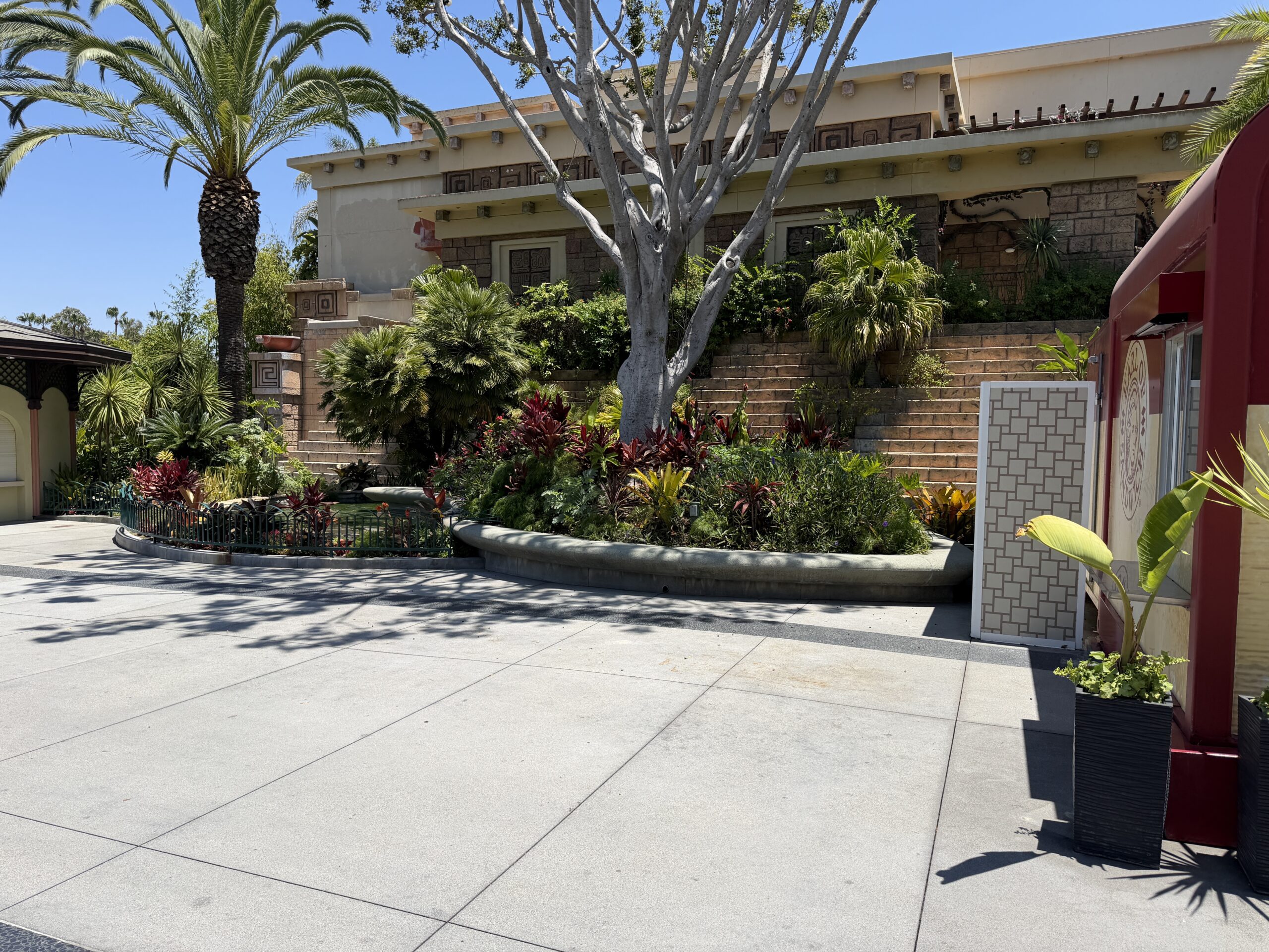 The satellite location near Star Wars Trading Post now has a "Location is Closed" sign in front of it. All seating has been removed from the area.