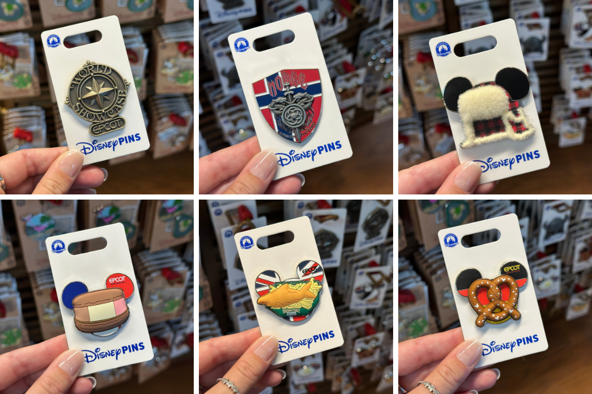 New World Showcase pins now available at EPCOT.