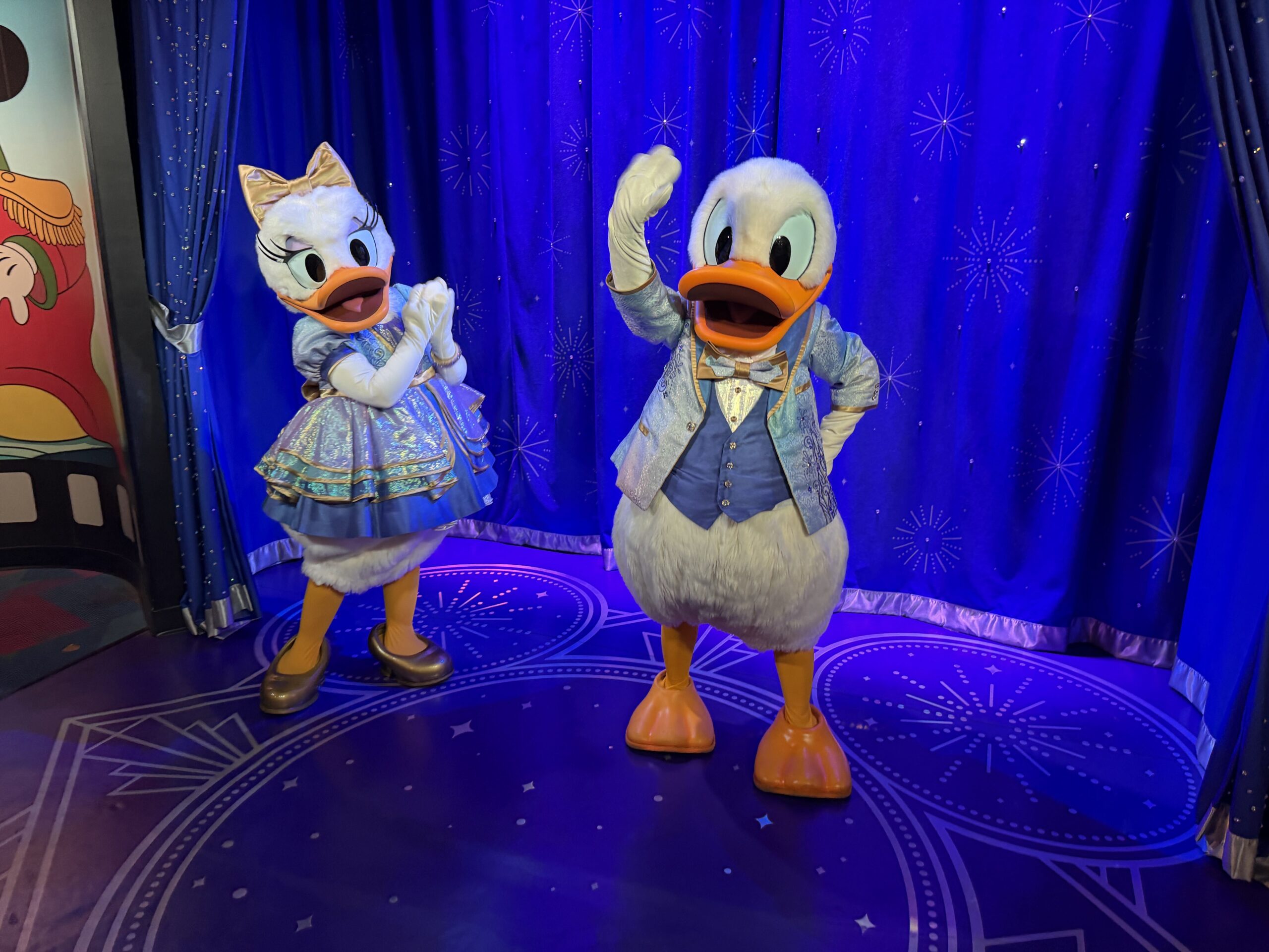 Donald & Daisy Meet Annual Passholders in 50th Anniversary Costumes at EPCOT