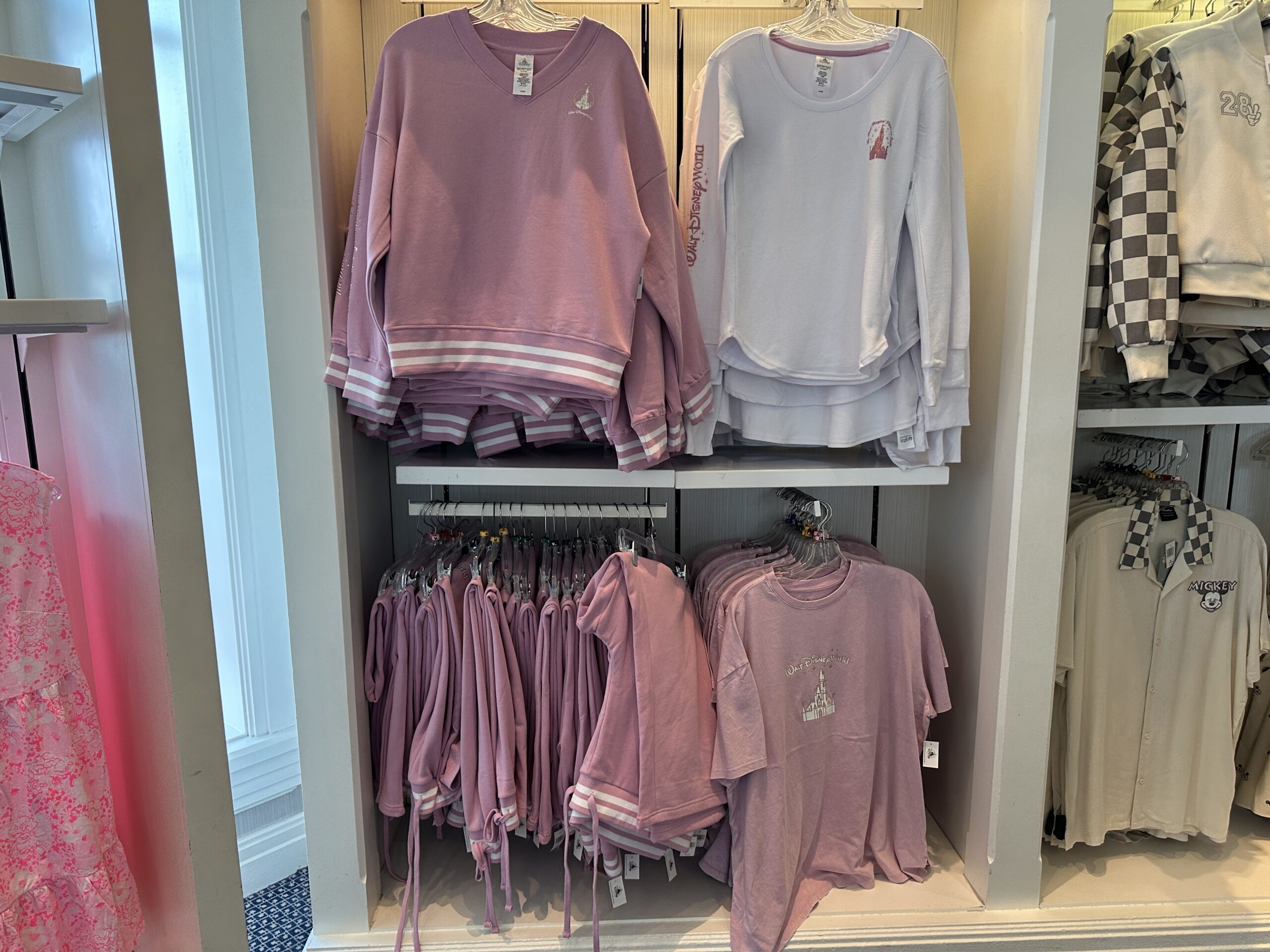Pink castle apparel collection at Grand Floridian.