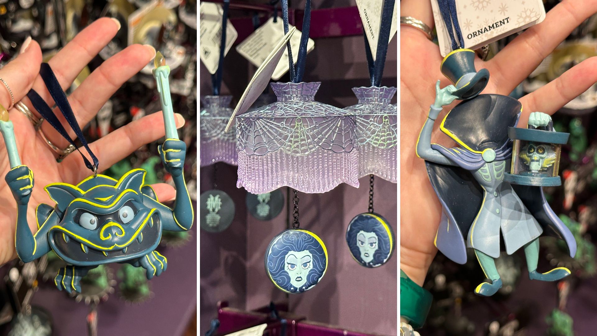 A trio of new ornaments inspired by The Haunted Mansion characters have materialized in Walt Disney World.