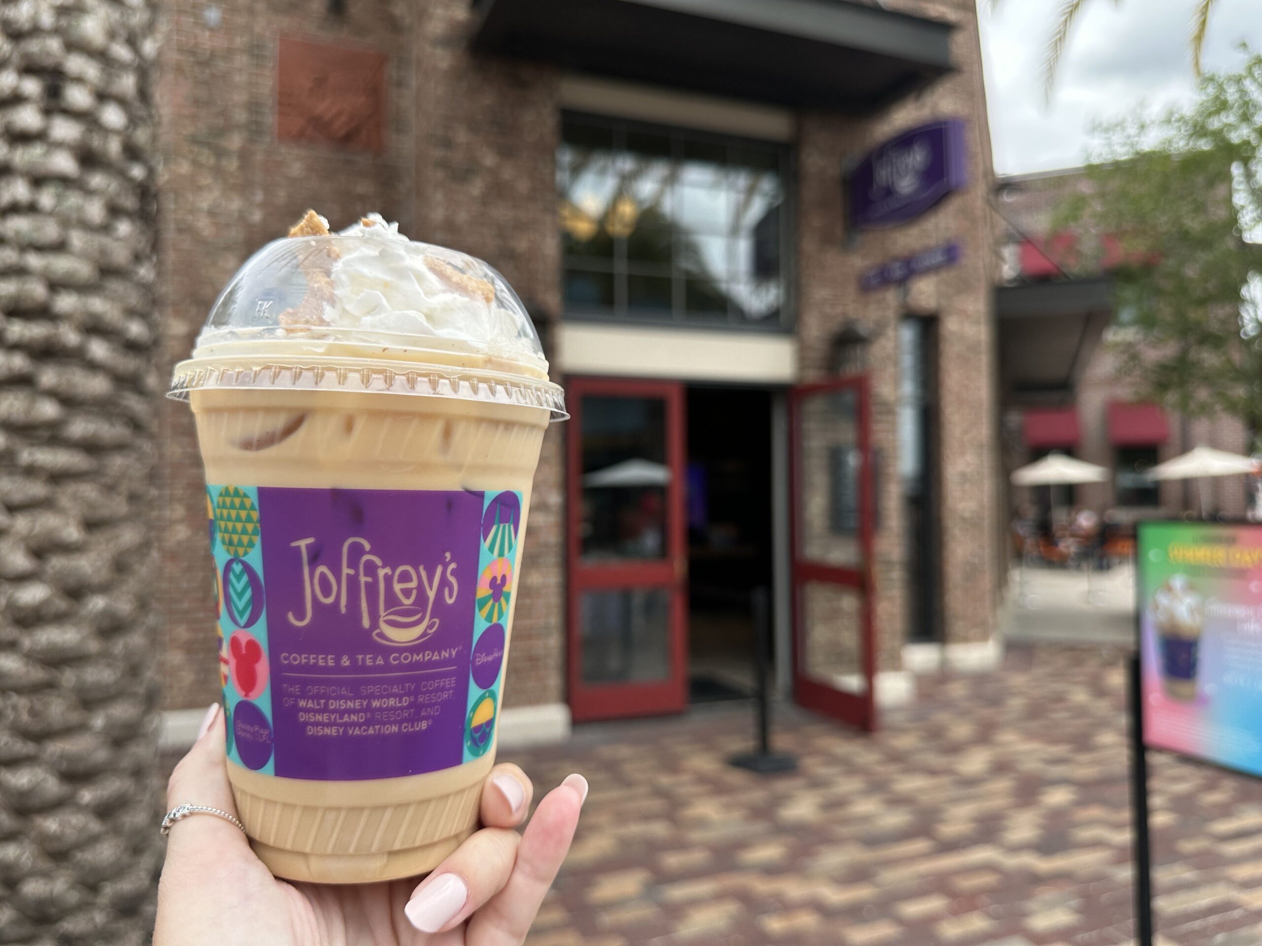 Cinnamon Crunch Latte & Passholder Completer Prize From Disney Springs Joffrey's