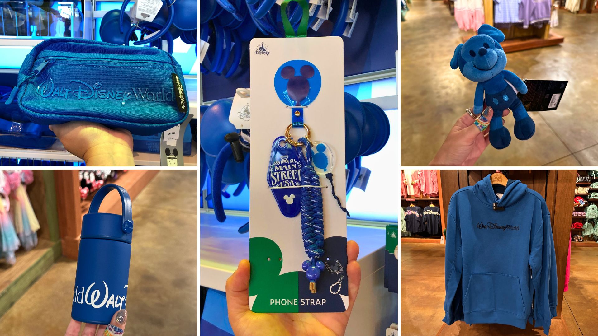 Full List With Prices of Blue 'Last Day of Trip Blues' Logo Mania Collection at Walt Disney World