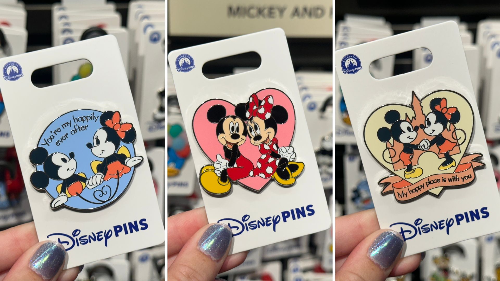 Mickey & Minnie Couple Pins at Walt Disney World