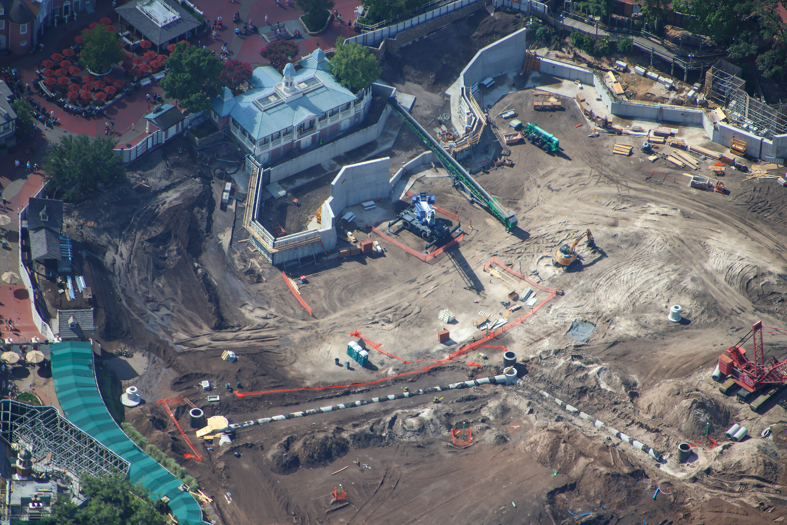 Piston Peak National Park Retaining Wall Almost Complete at Magic Kingdom