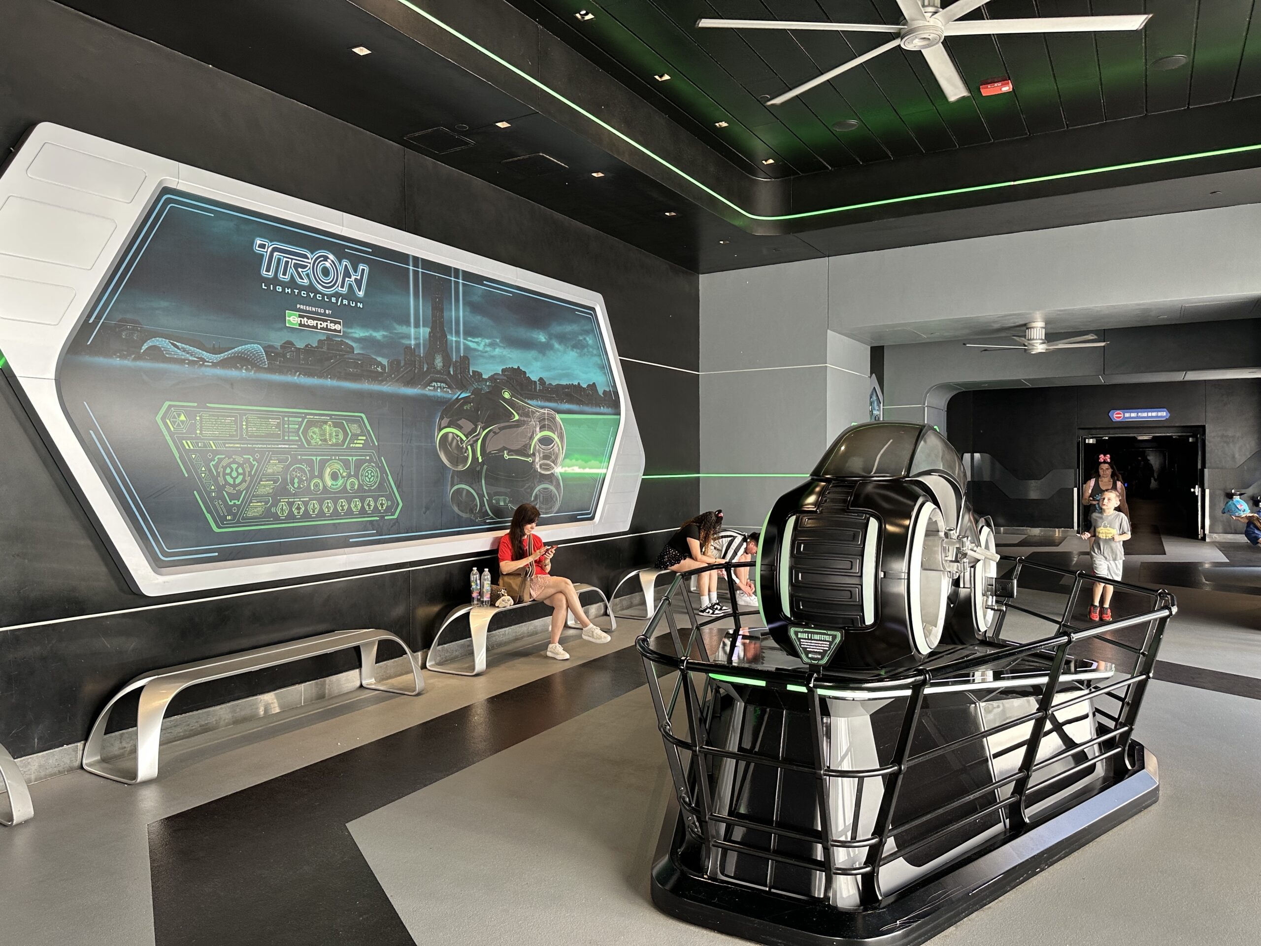 New character posters have gone up in the Team Green post-show room for TRON Lightcycle / Run at Magic Kingdom.