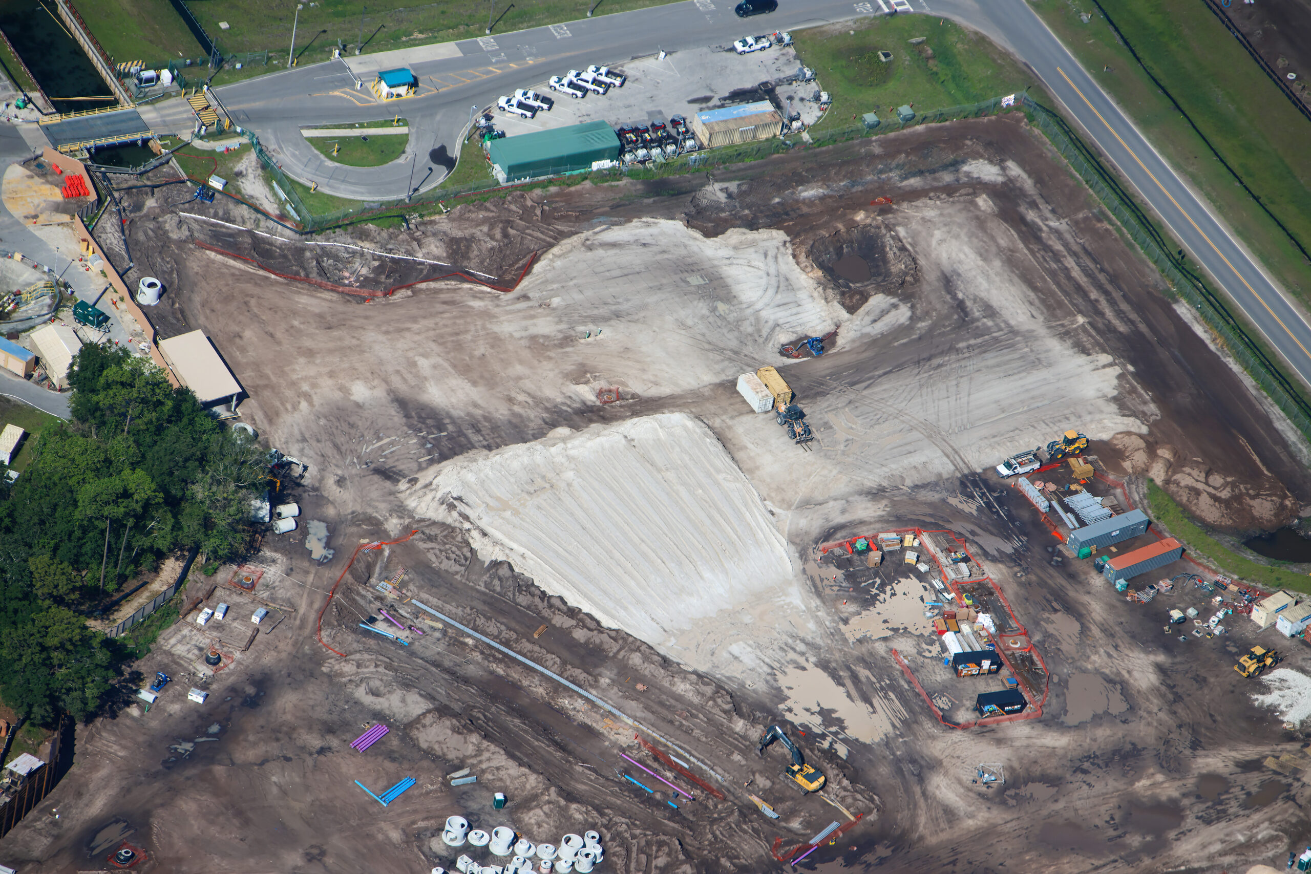 Disney Villains Land Site Prep Includes Work on New Body of Water