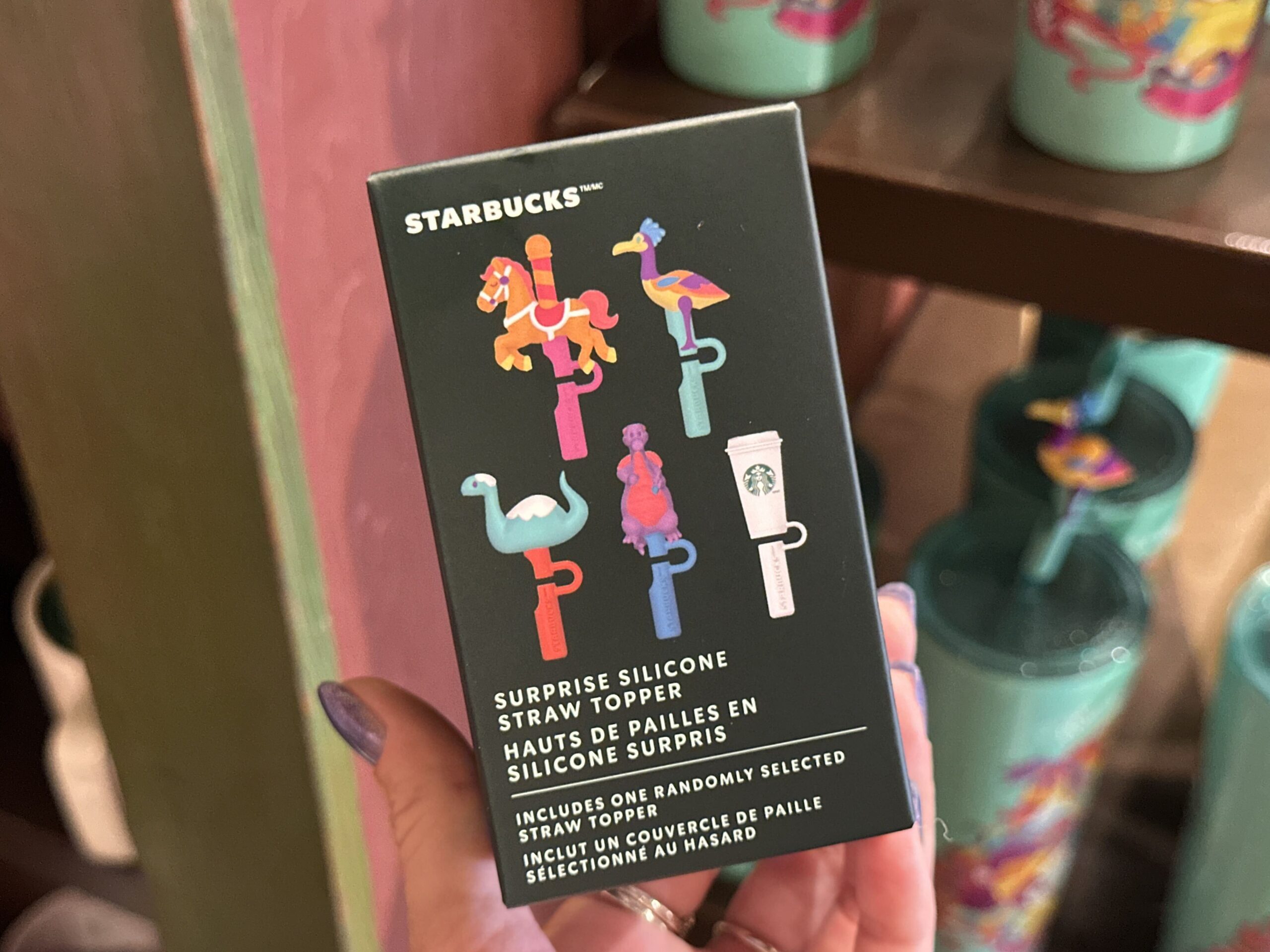 Walt Disney World Parks Mystery Straw Topper by Starbucks Featuring Gertie & Figment