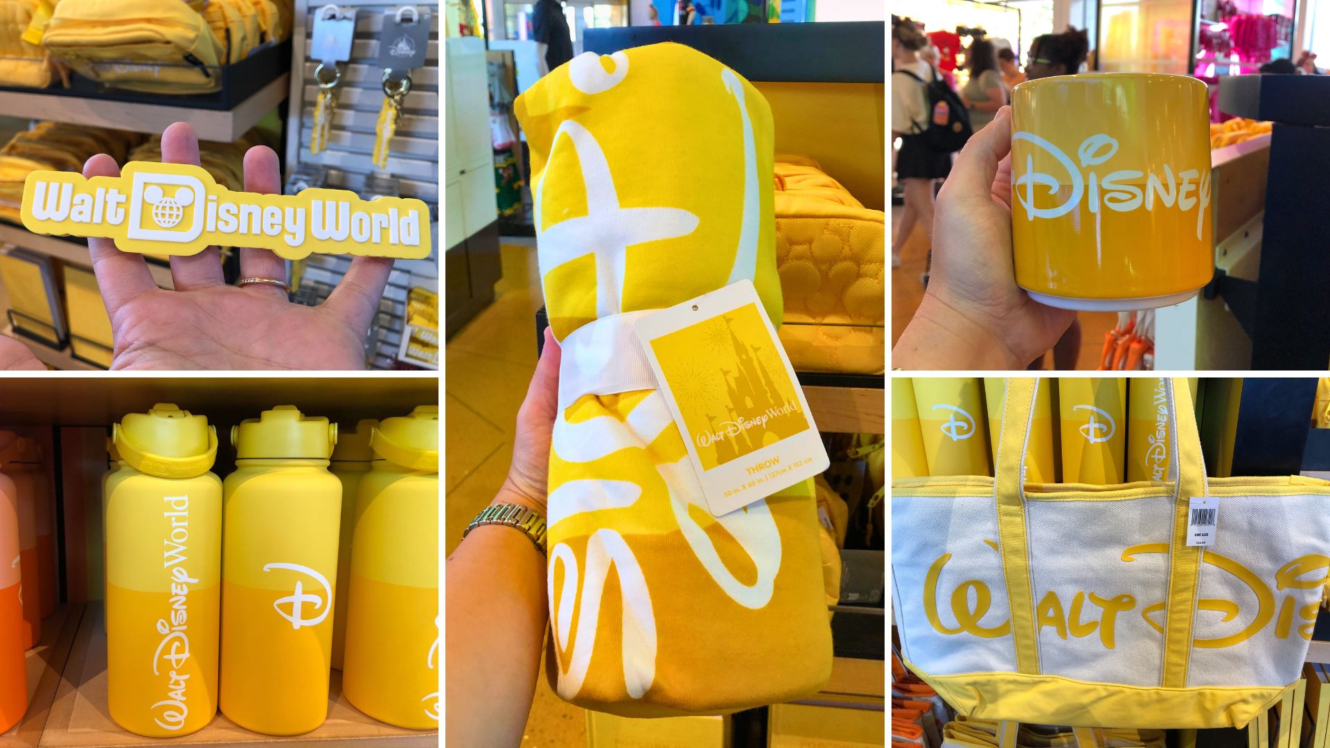 Full List With Prices of Yellow 'Popcorn on Main Street' Logo Mania Collection Exclusively at Walt Disney World