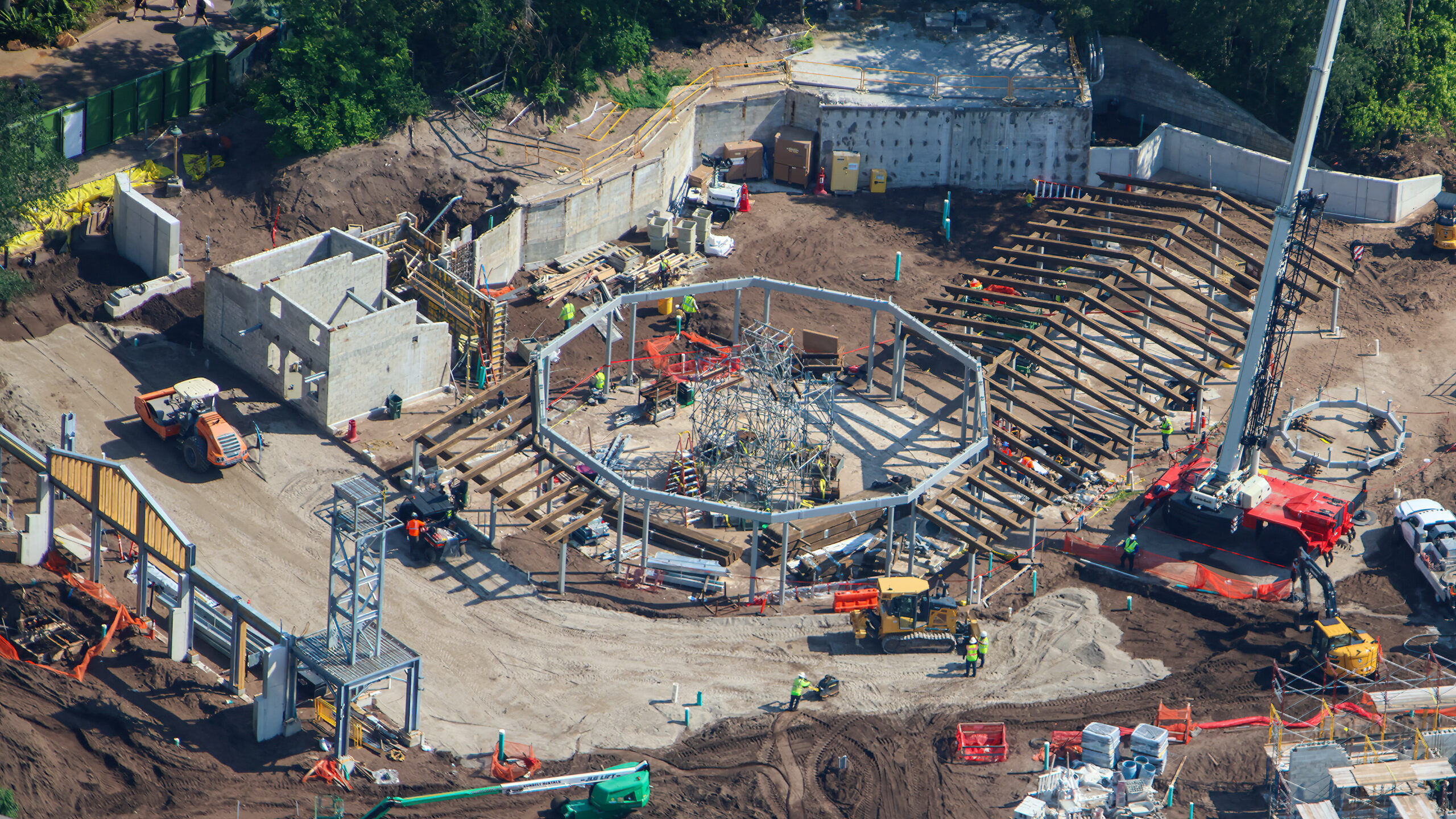 Tropical Americas in Animal Kingdom continues to take shape as more structures and buildings see progress, including the Casita and an area by the future carousel.