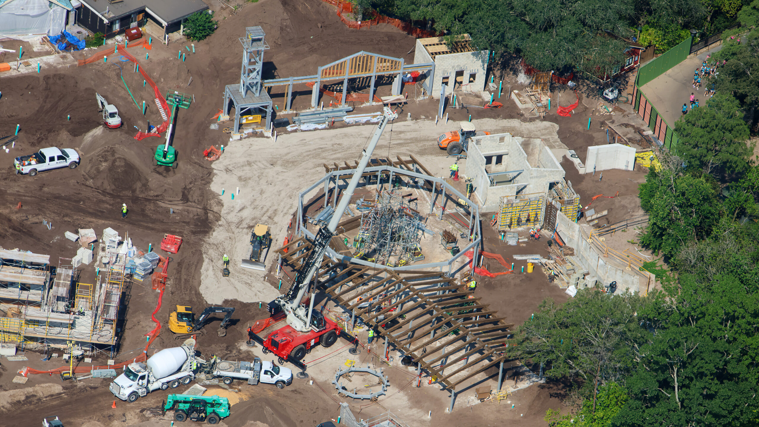 Tropical Americas in Animal Kingdom continues to take shape as more structures and buildings see progress, including the Casita and an area by the future carousel.