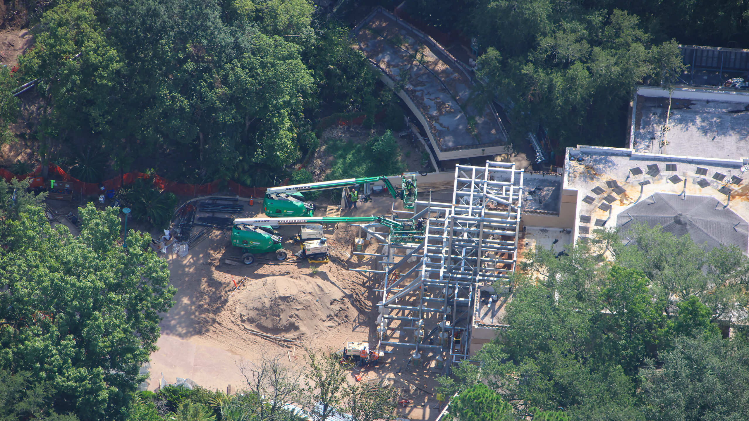 Tropical Americas in Animal Kingdom continues to take shape as more structures and buildings see progress, including the Casita and an area by the future carousel.
