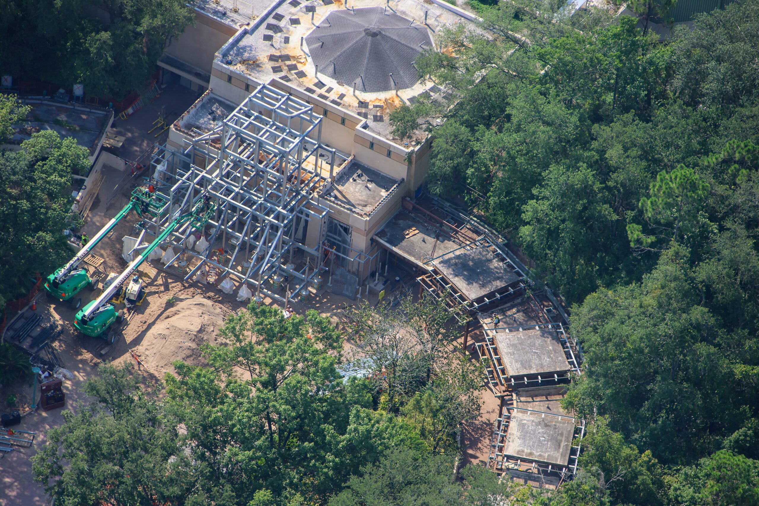 Tropical Americas in Animal Kingdom continues to take shape as more structures and buildings see progress, including the Casita and an area by the future carousel.