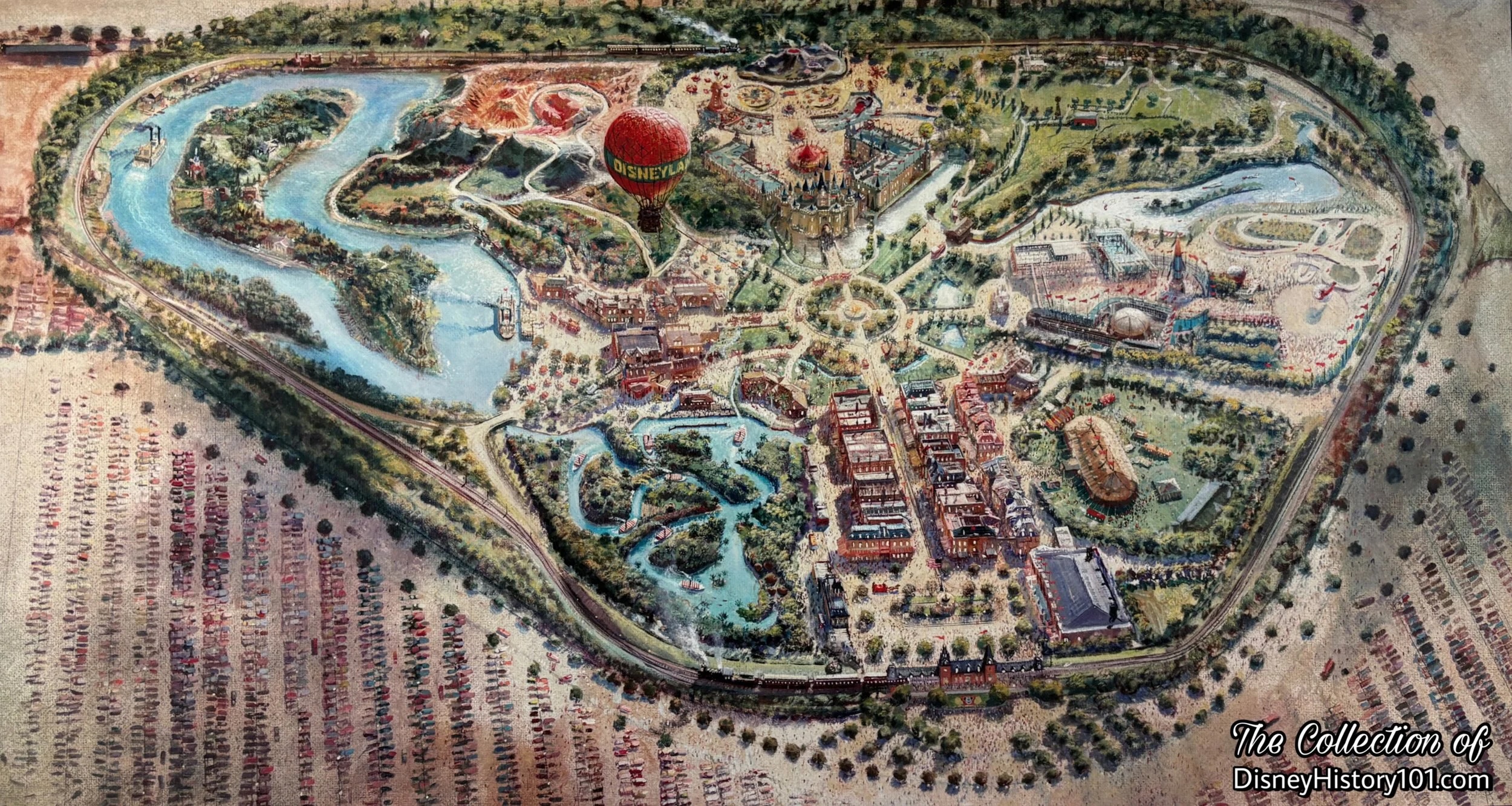 Walt Disney Imagineering has opened its art collection for a rare look at the drawings and paintings that shaped Disneyland as we know it today.