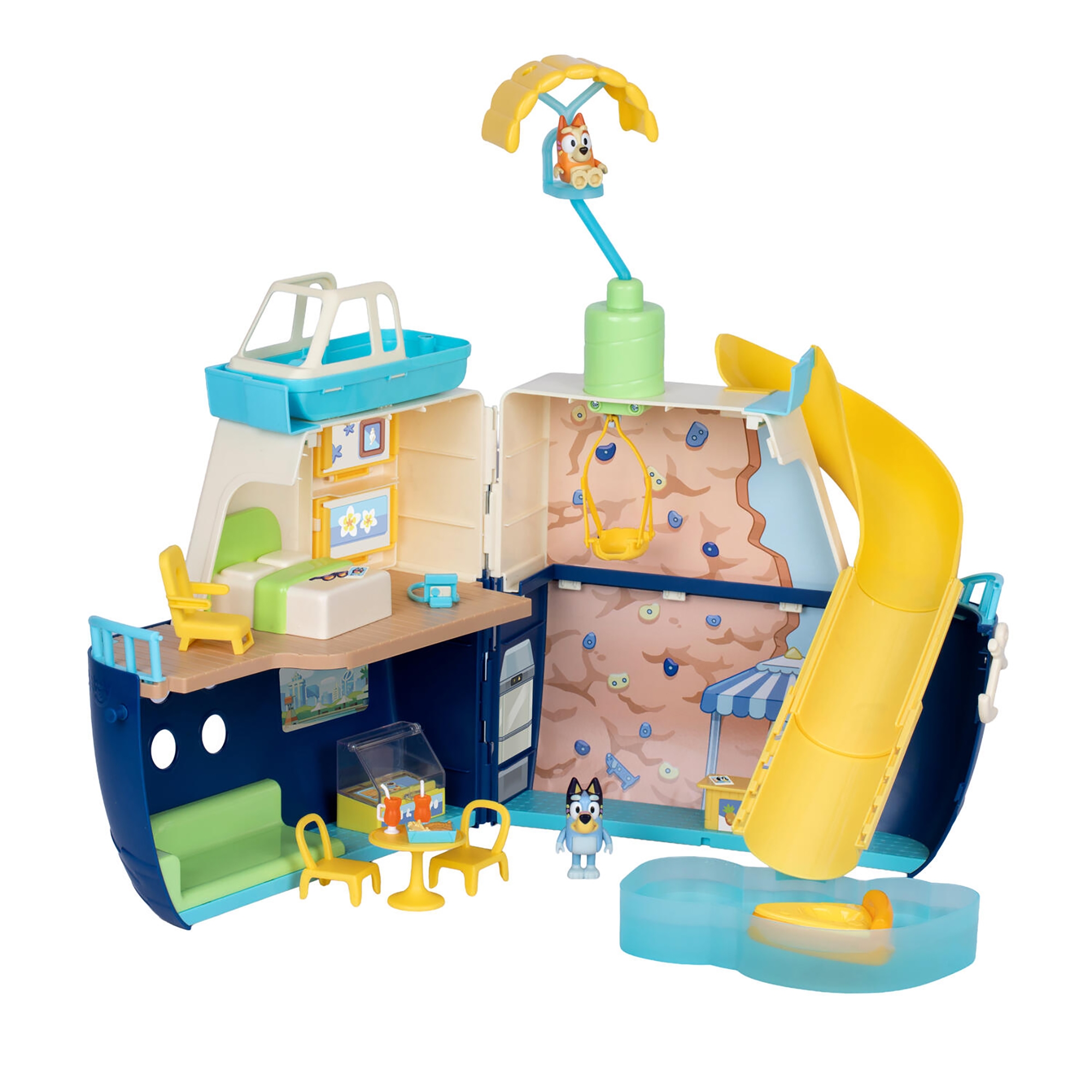 Four new Bluey toys have arrived at Disney Store, offering everything from a cruise vacation to a chaotic night of rubbish collection.