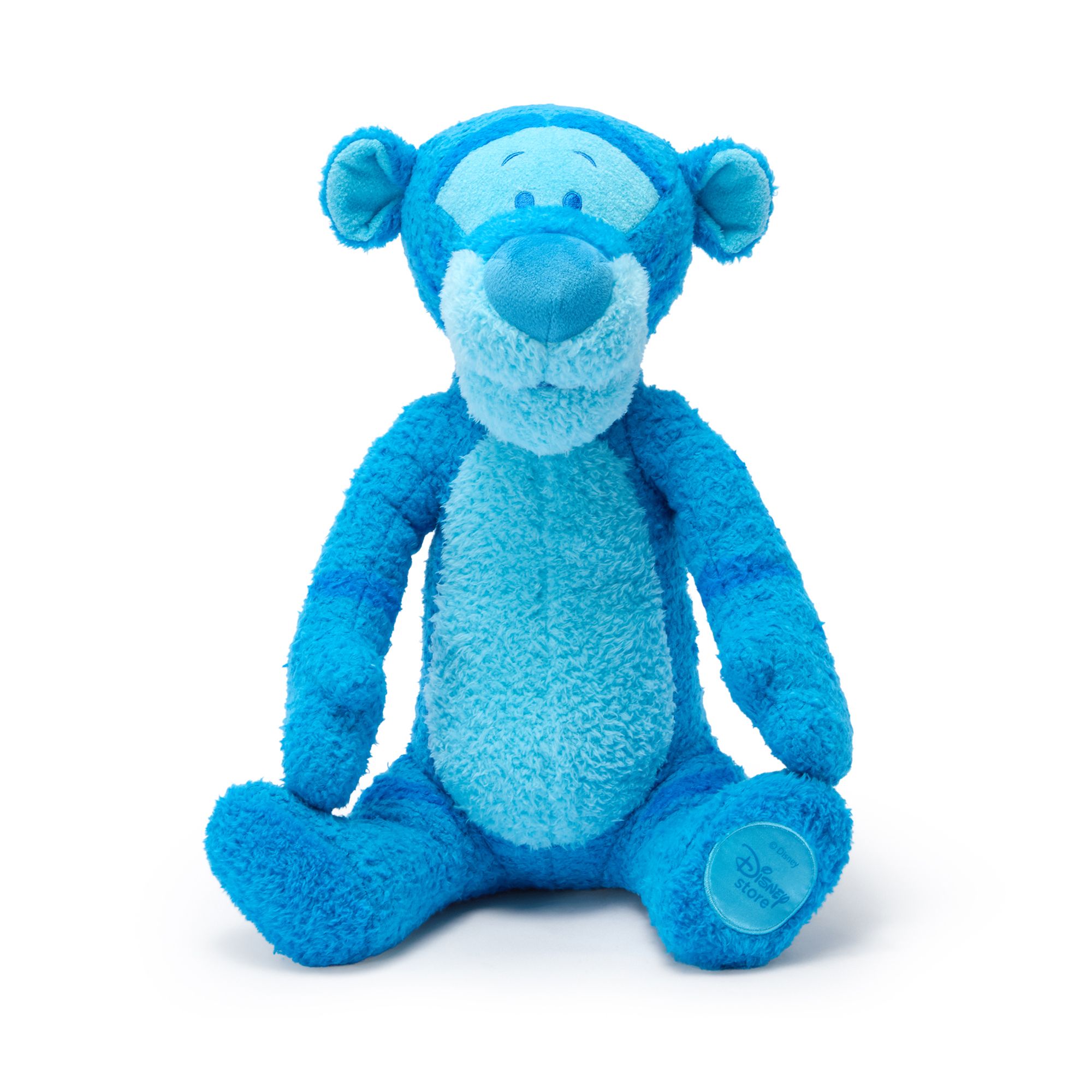 A new plush assortment inspired by the D23 color palette, featuring Mickey & Friends and Winnie the Pooh characters. Shoppable via QR code.
