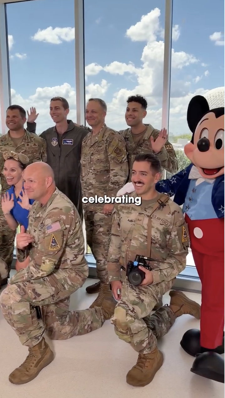Disney Parks shared a new Instagram Reel looking back at the history of military flyovers at Disney Parks, from Disneyland’s opening day in 1955 to the ongoing America 250 celebration.