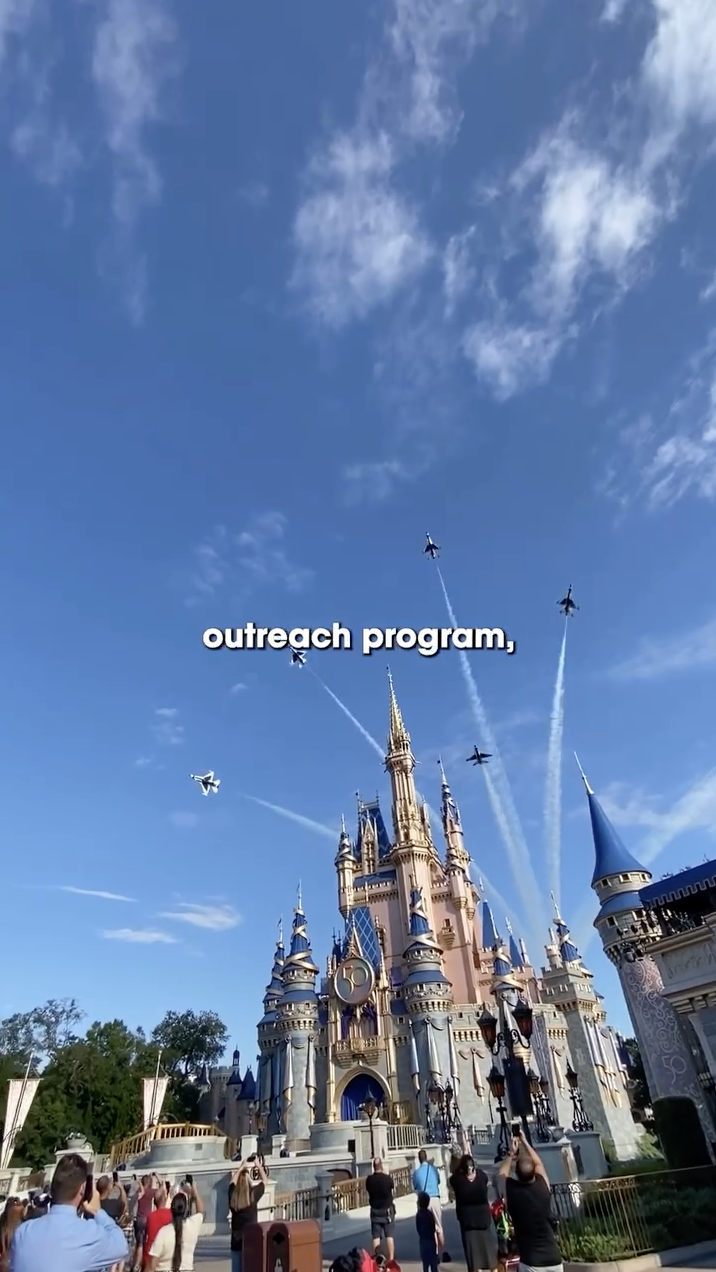 Disney Parks shared a new Instagram Reel looking back at the history of military flyovers at Disney Parks, from Disneyland’s opening day in 1955 to the ongoing America 250 celebration.