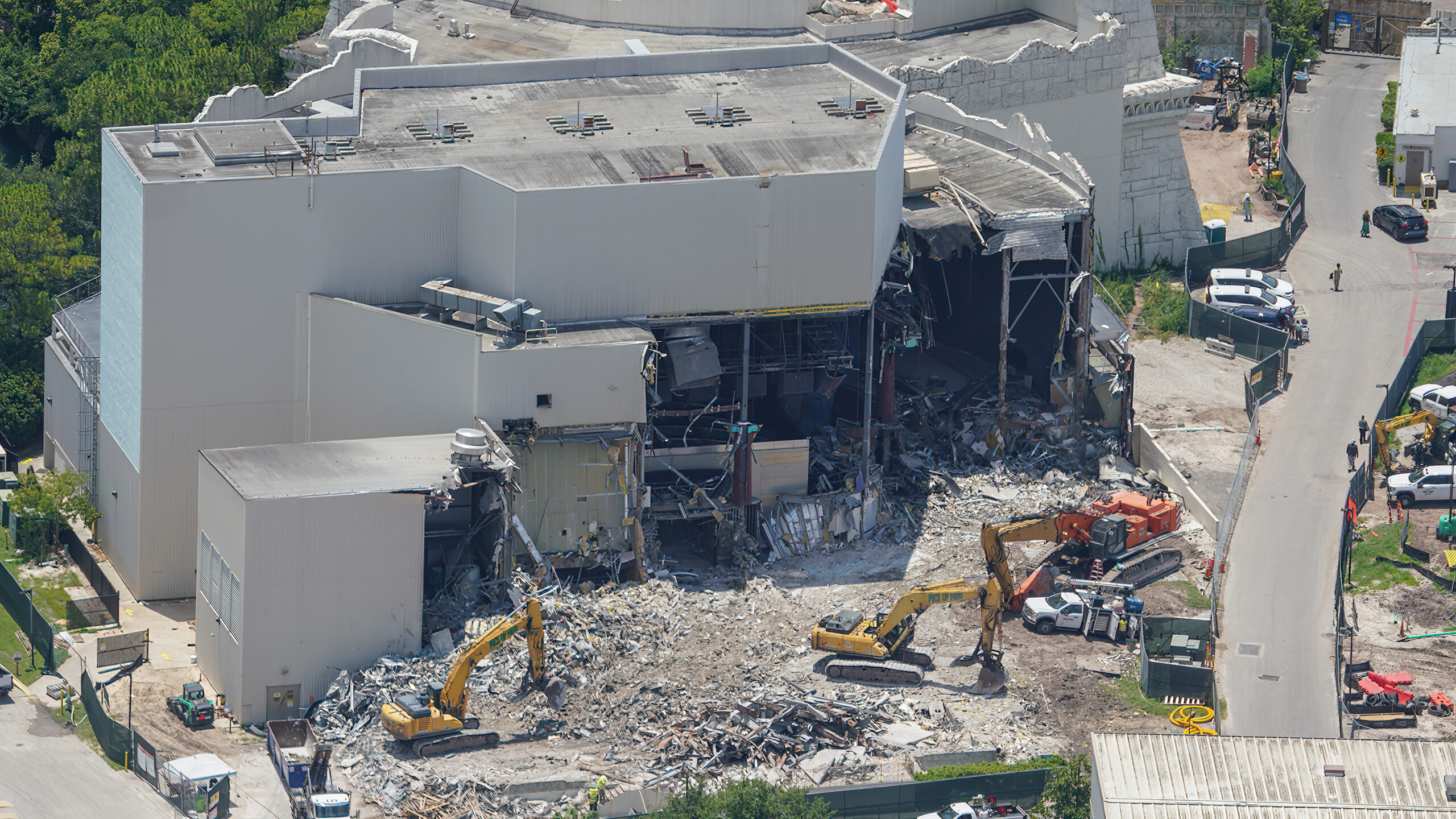 New aerial photos provide a rare look inside Poseidon’s Fury, making this perhaps one of our last looks at the former attraction before it's lost forever.