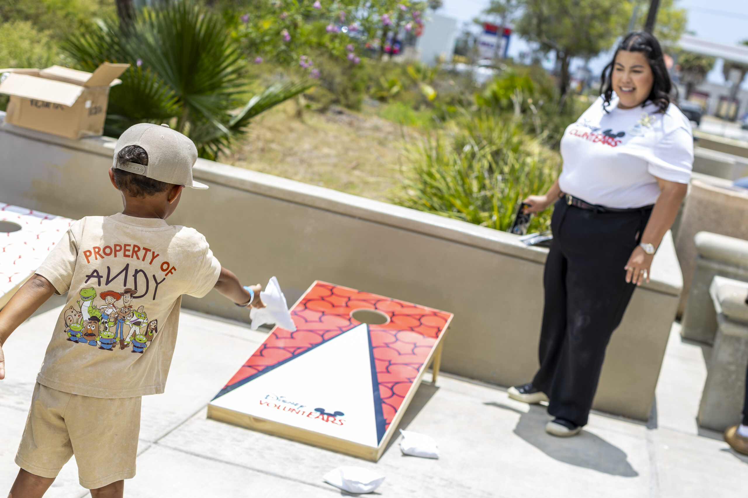 Hundreds of military families in California were treated to a celebratory day filled with Pixar characters, giveaways, and a surprise gift directly from Disney CEO Josh D'Amaro.