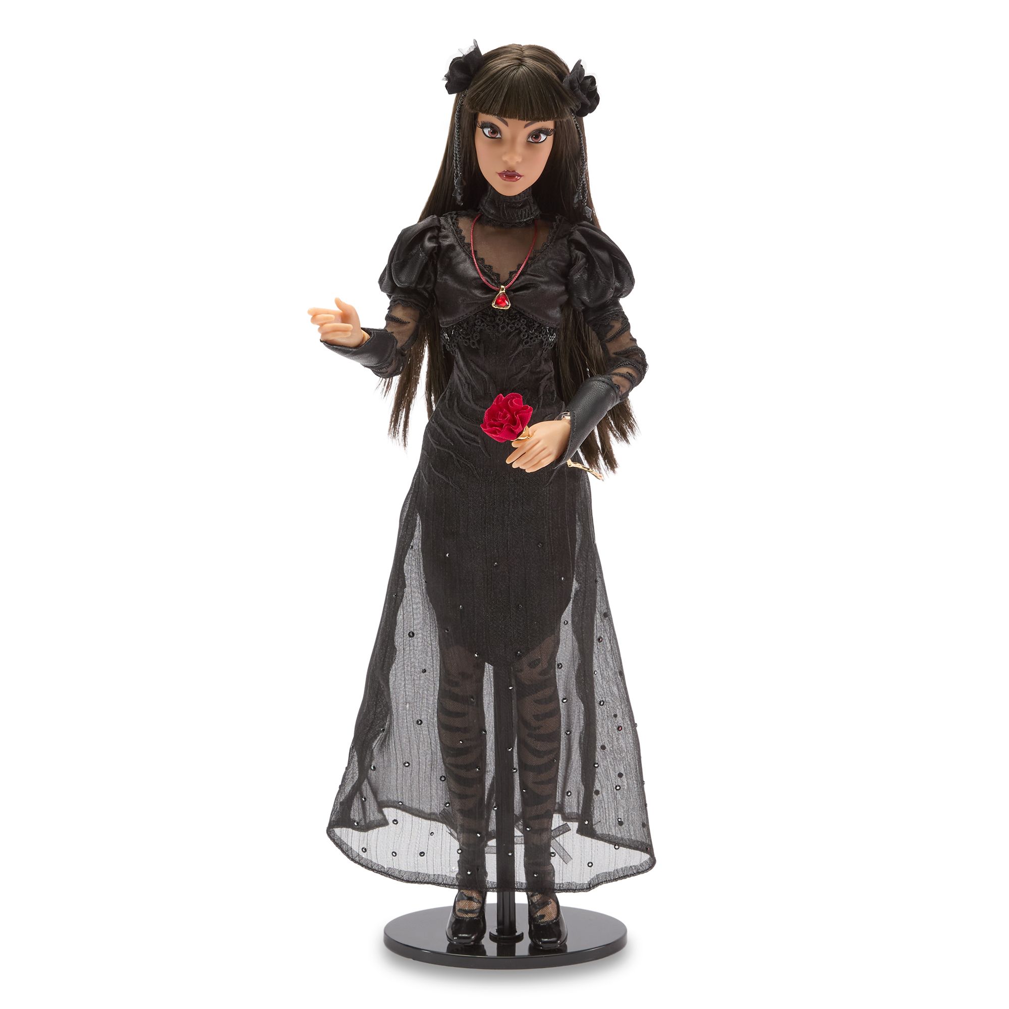 The newest limited edition doll from Disney Store is inspired by the Werecat Lady from the portrait hallway of The Haunted Mansion.