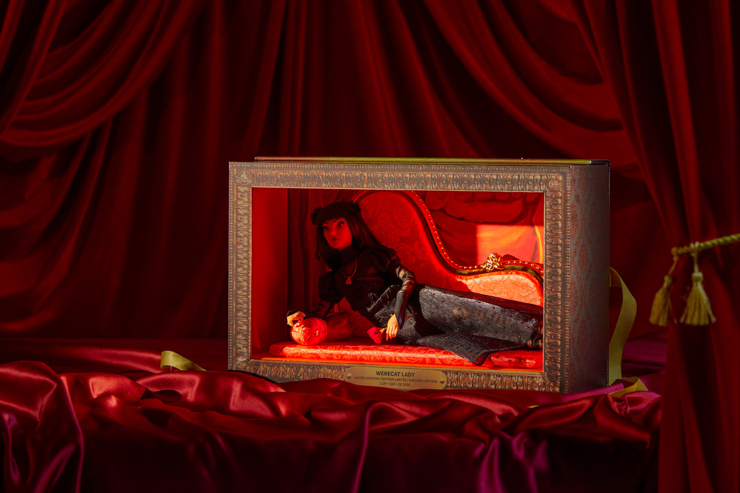 The newest limited edition doll from Disney Store is inspired by the Werecat Lady from the portrait hallway of The Haunted Mansion.