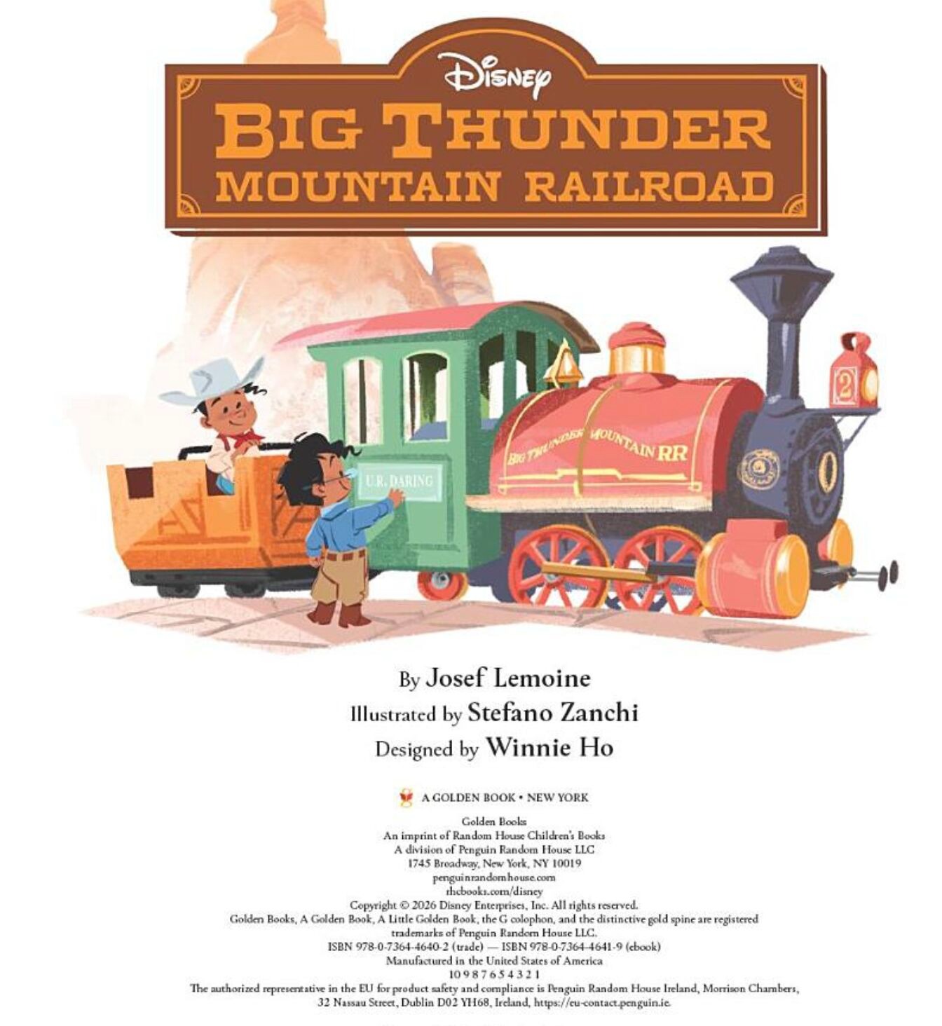 Big Thunder Mountain Railroad Little Golden Book Now Available