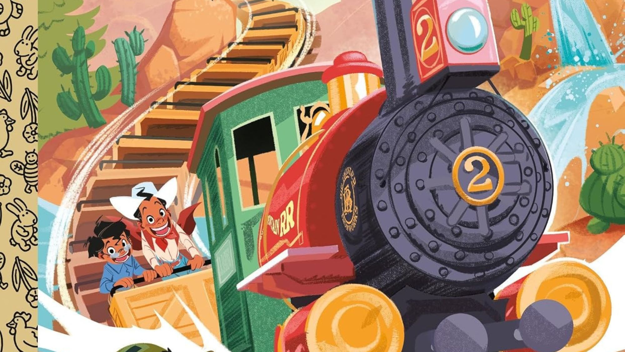 The newest Disney Little Golden Book is inspired by the wildest ride in the wilderness, Big Thunder Mountain Railroad!