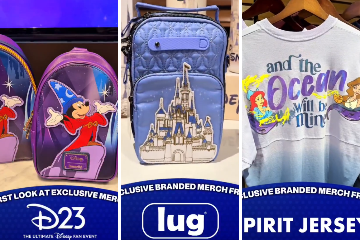 Merchandise preview for D23 this year.