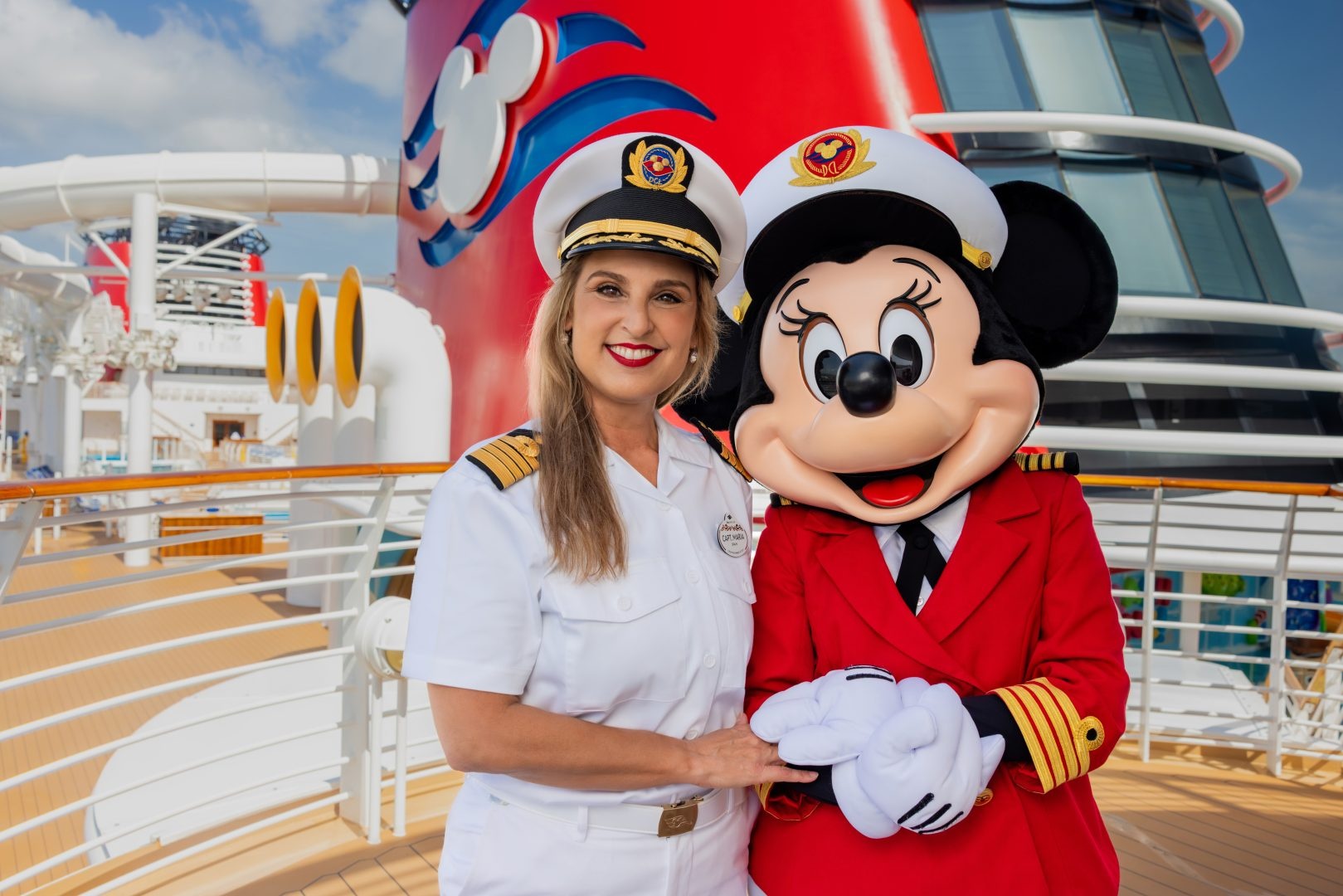 Captain Maria Gotor has become the first woman to command a Disney Cruise Line ship after taking the helm of the Disney Wish recently.