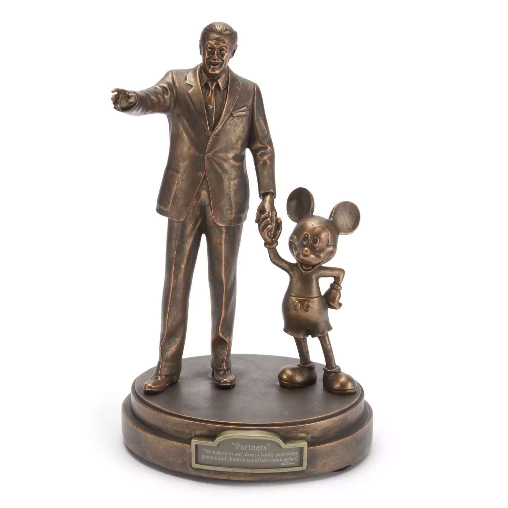 The “Partners” statue, which was previously available in the parks, is now online at the Disney Store.