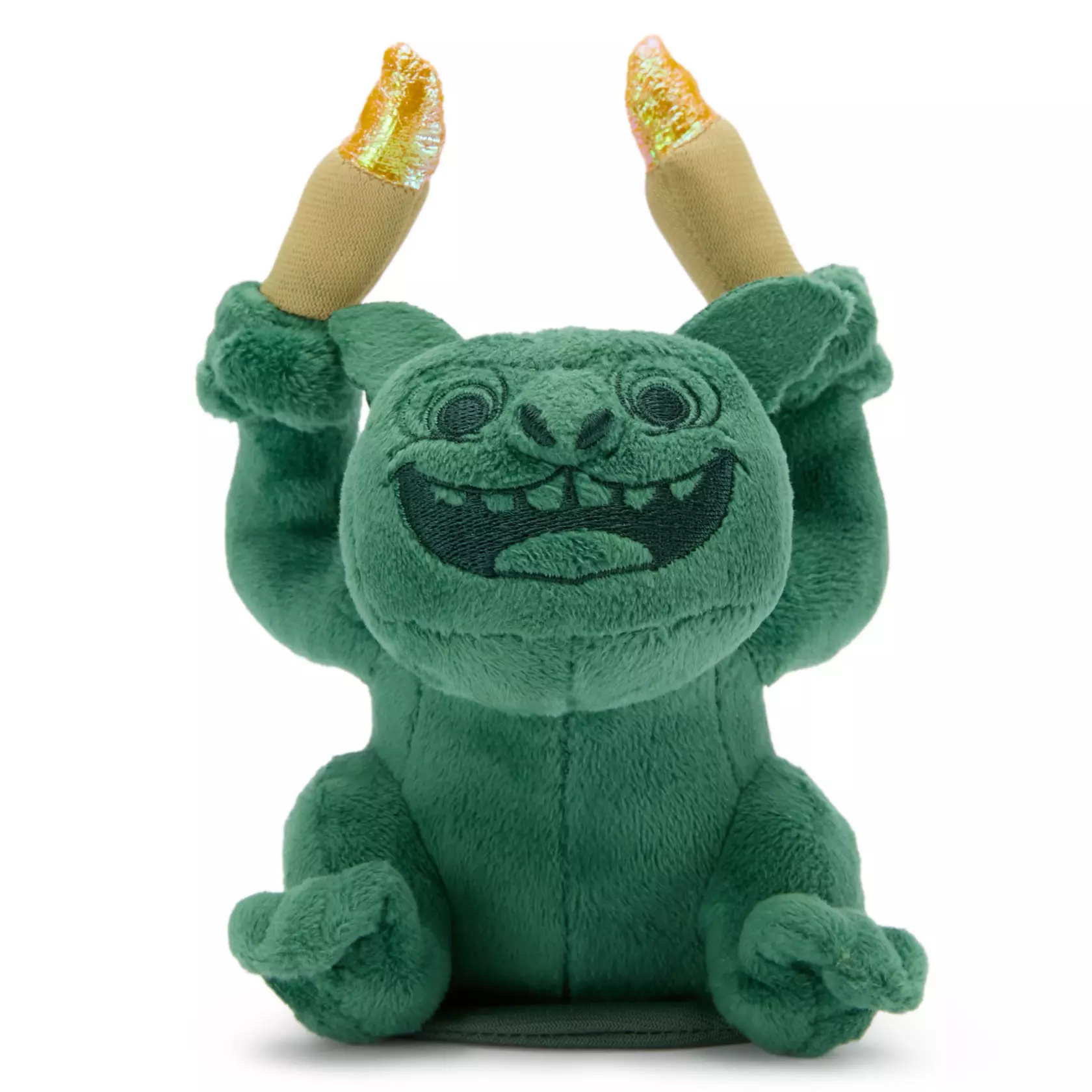 Originally released at Disney Parks, this shoulder plush is based on the gargoyles of the famous Stretching Room. It's green with light-up plush candles in its hands.