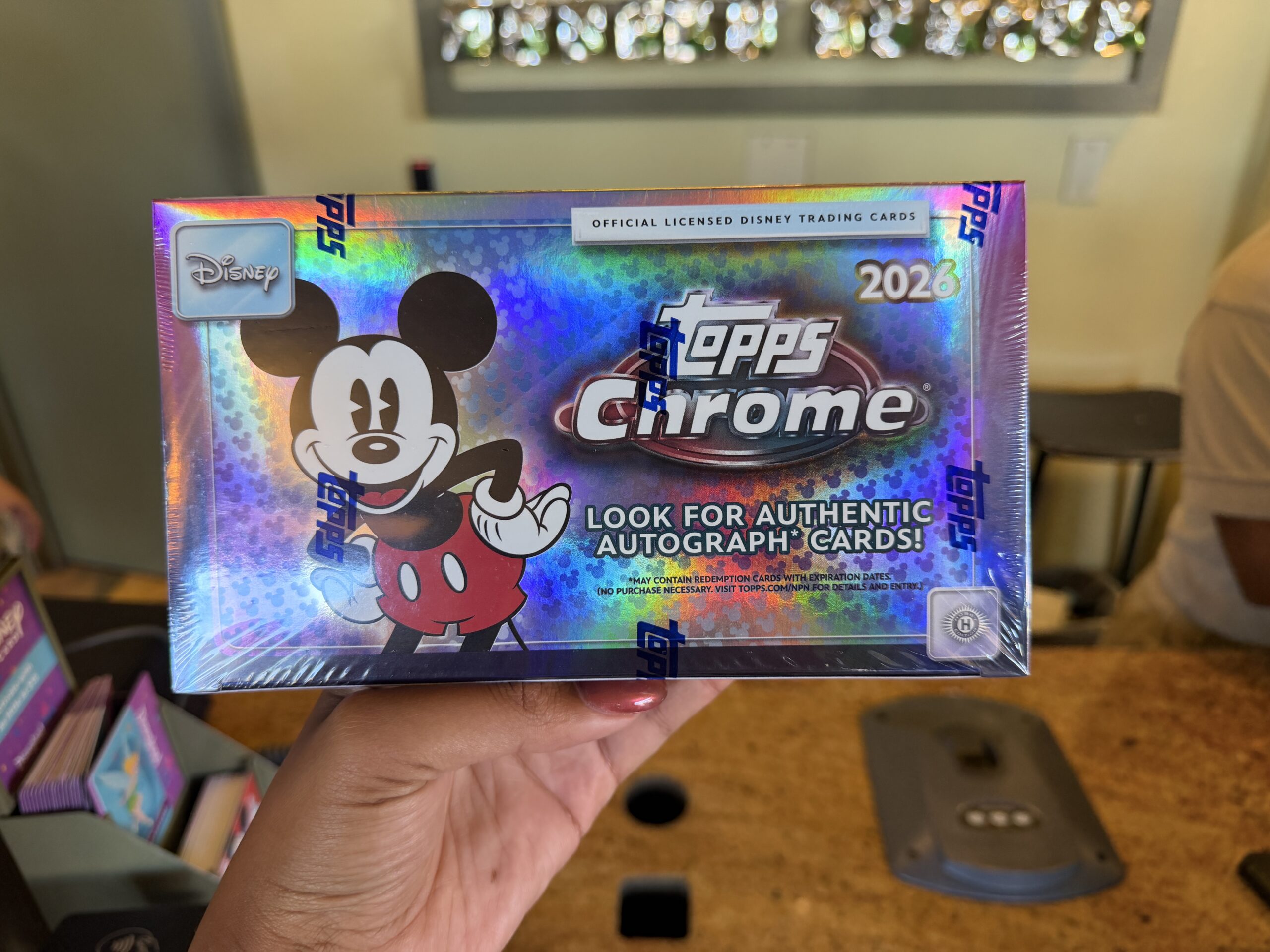 New Topps Chrome sets at Disneyland features cards from Toy Story, Moana, High School Musical, and more.