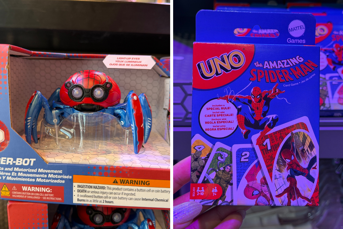 New Spider-Man merchandise now available at Downtown Disney.