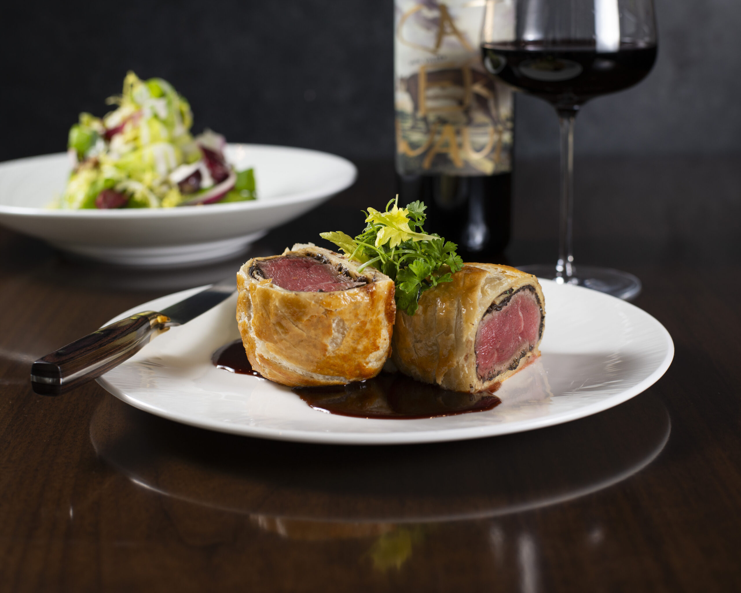 Beef Wellington.