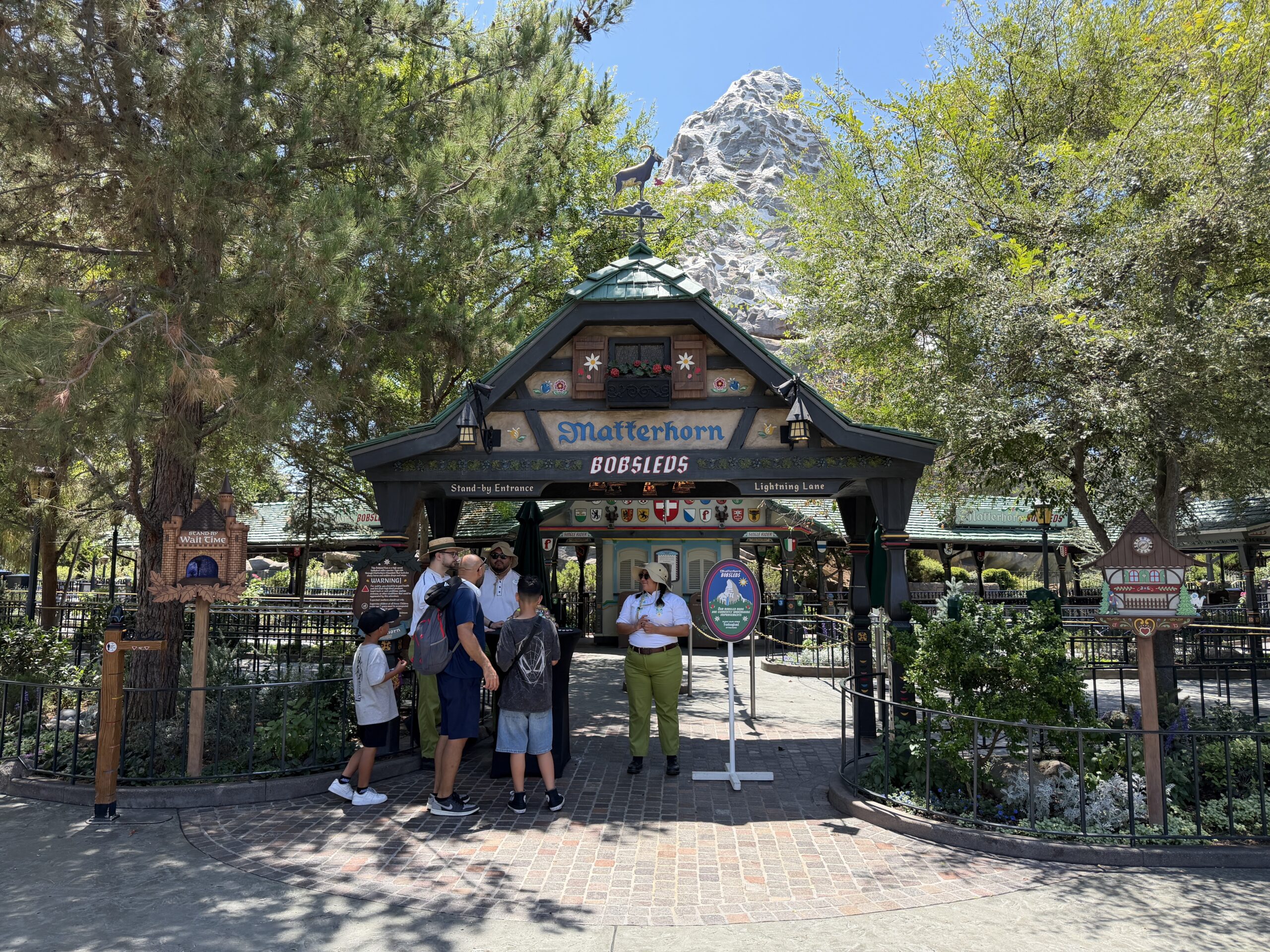 Matterhorn temporarily closed at Disneyland.
