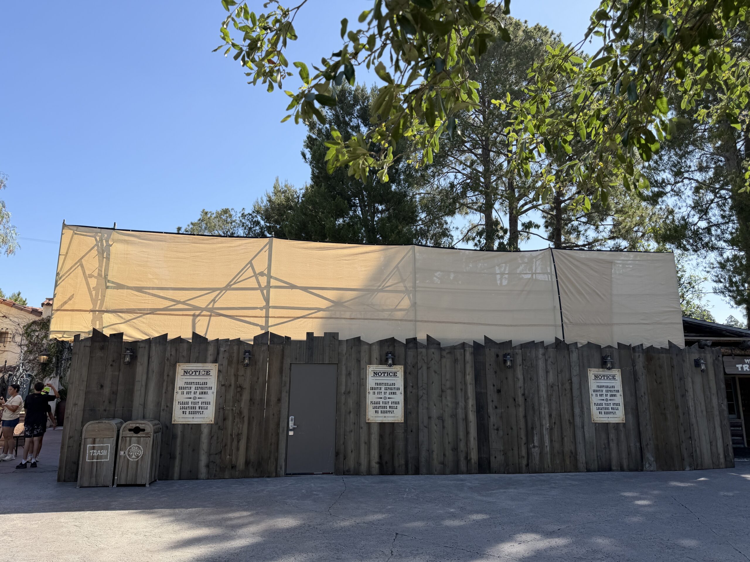 King Arthur Carrousel and Frontierland Shootin' Exposition at Disneyland are now closed for refurbishment.