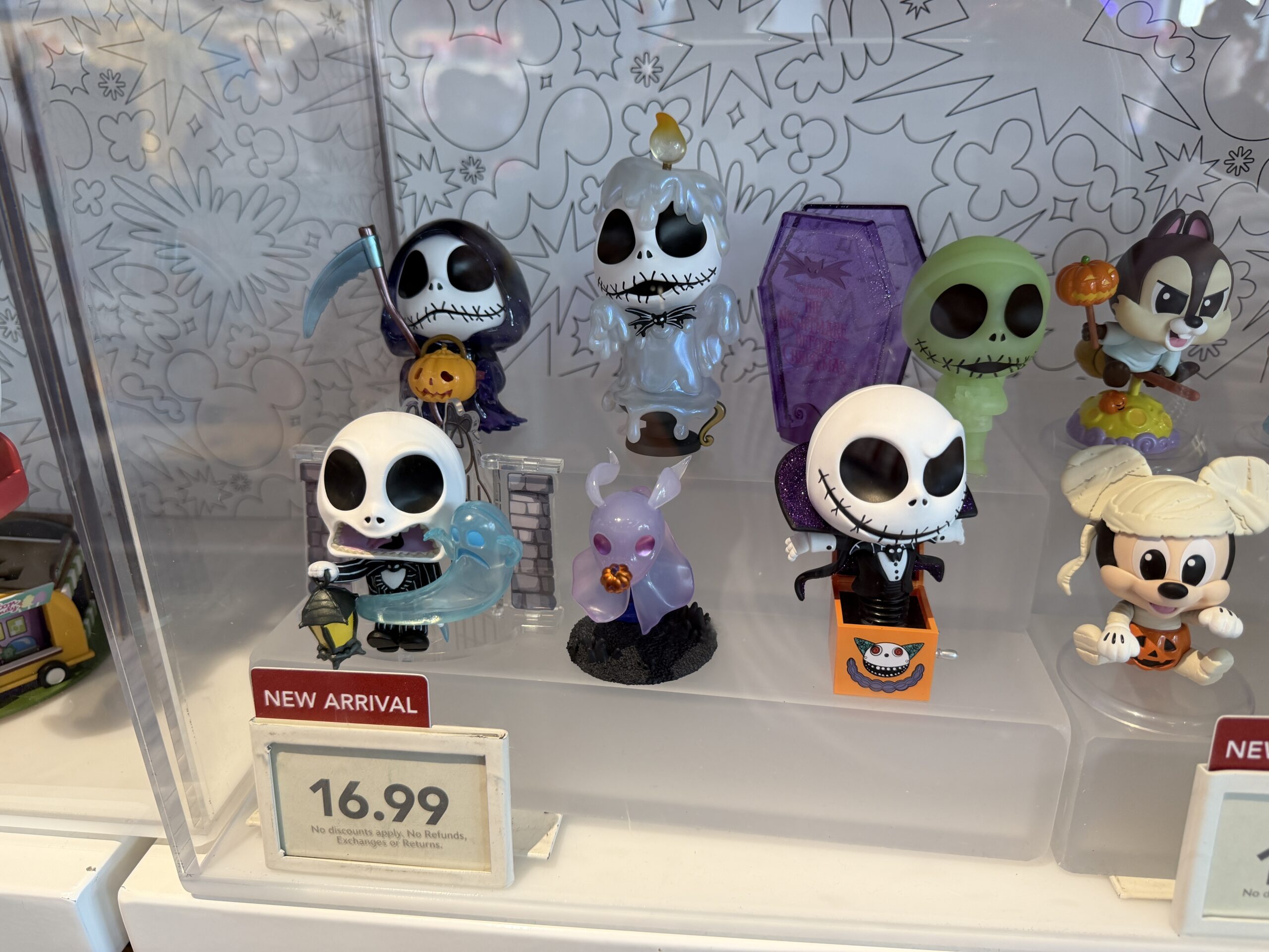 Jack Skellington is the primary featured character of this The Nightmare Before Christmas mystery figure collection. There are a total of six possible figures.