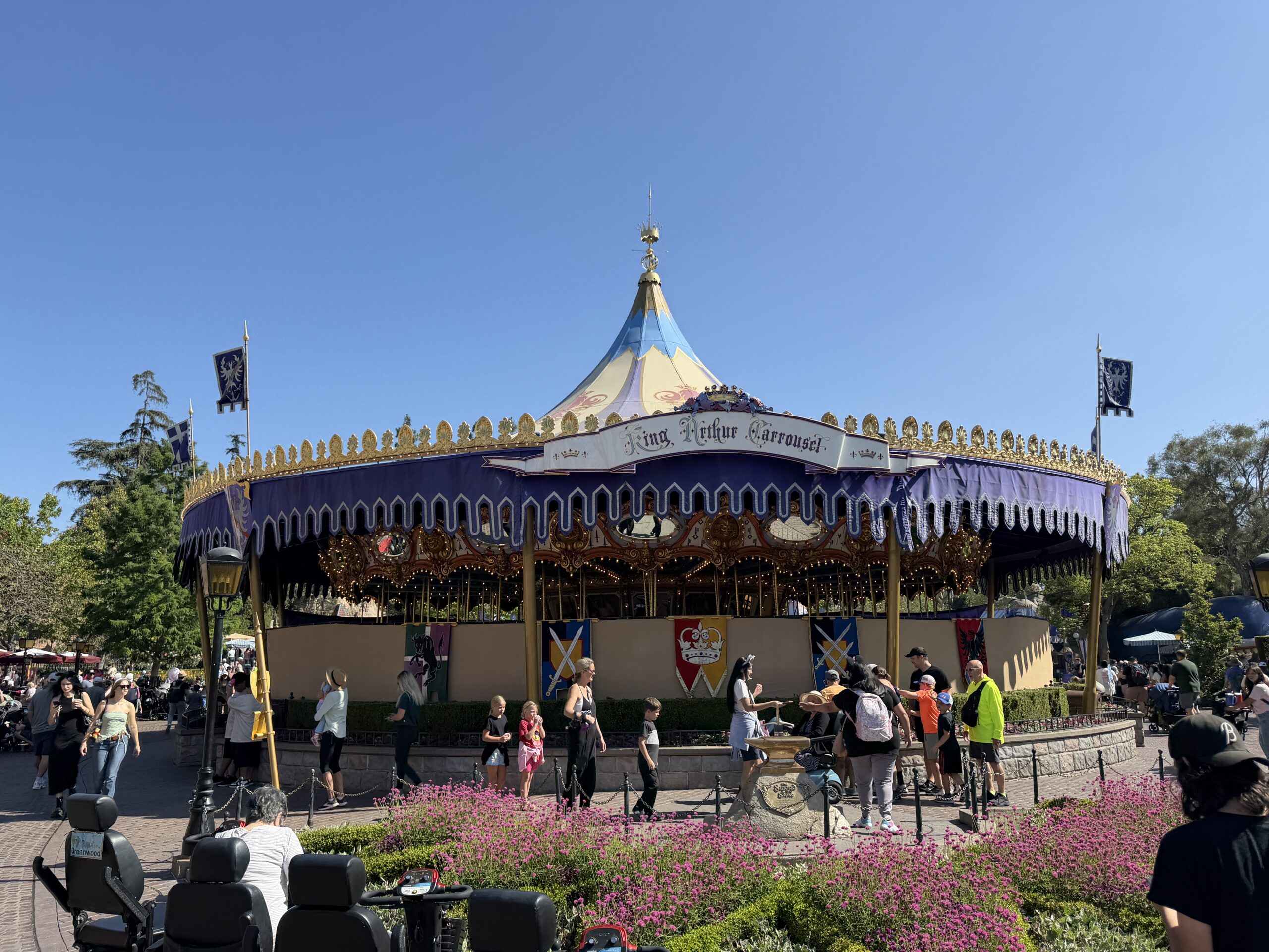 King Arthur Carrousel and Frontierland Shootin' Exposition at Disneyland are now closed for refurbishment.