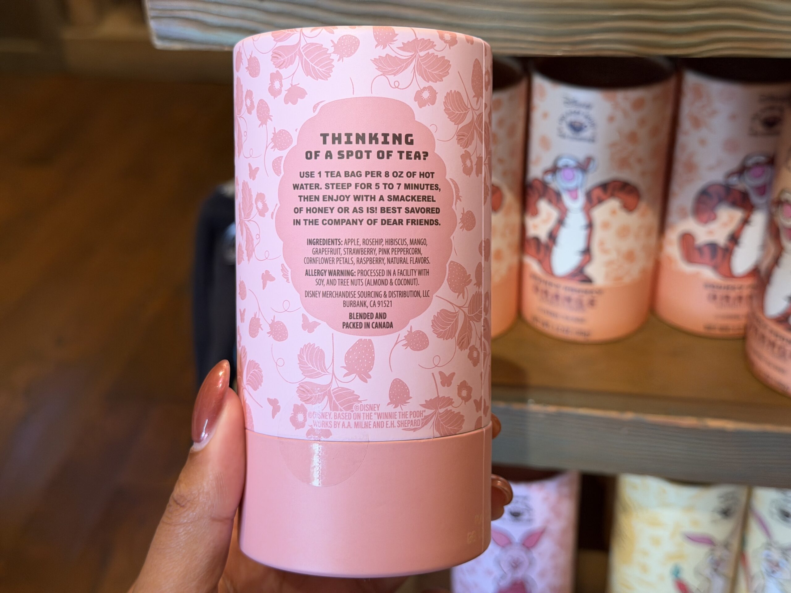 Piglet's "Brave Little Brew" contains "tart, fresh strawberry" with "candy mango," along with hibiscus and tropical fruit flavors.
