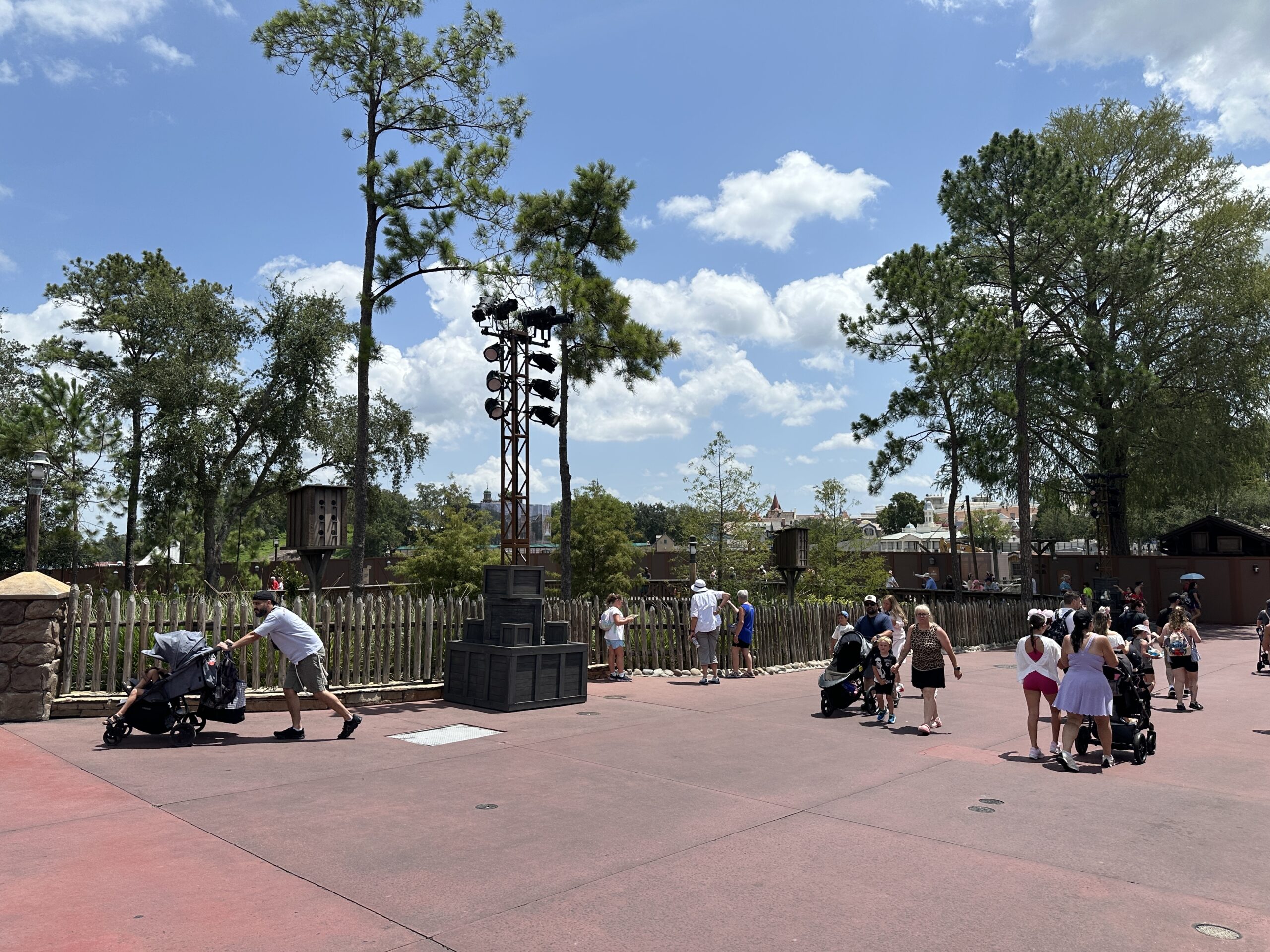 For now, the boardwalk is still open. Although we did notice today, July 22, that the area that houses the popcorn stands has also been walled off. Those stands and the churro stands, have been relocated.