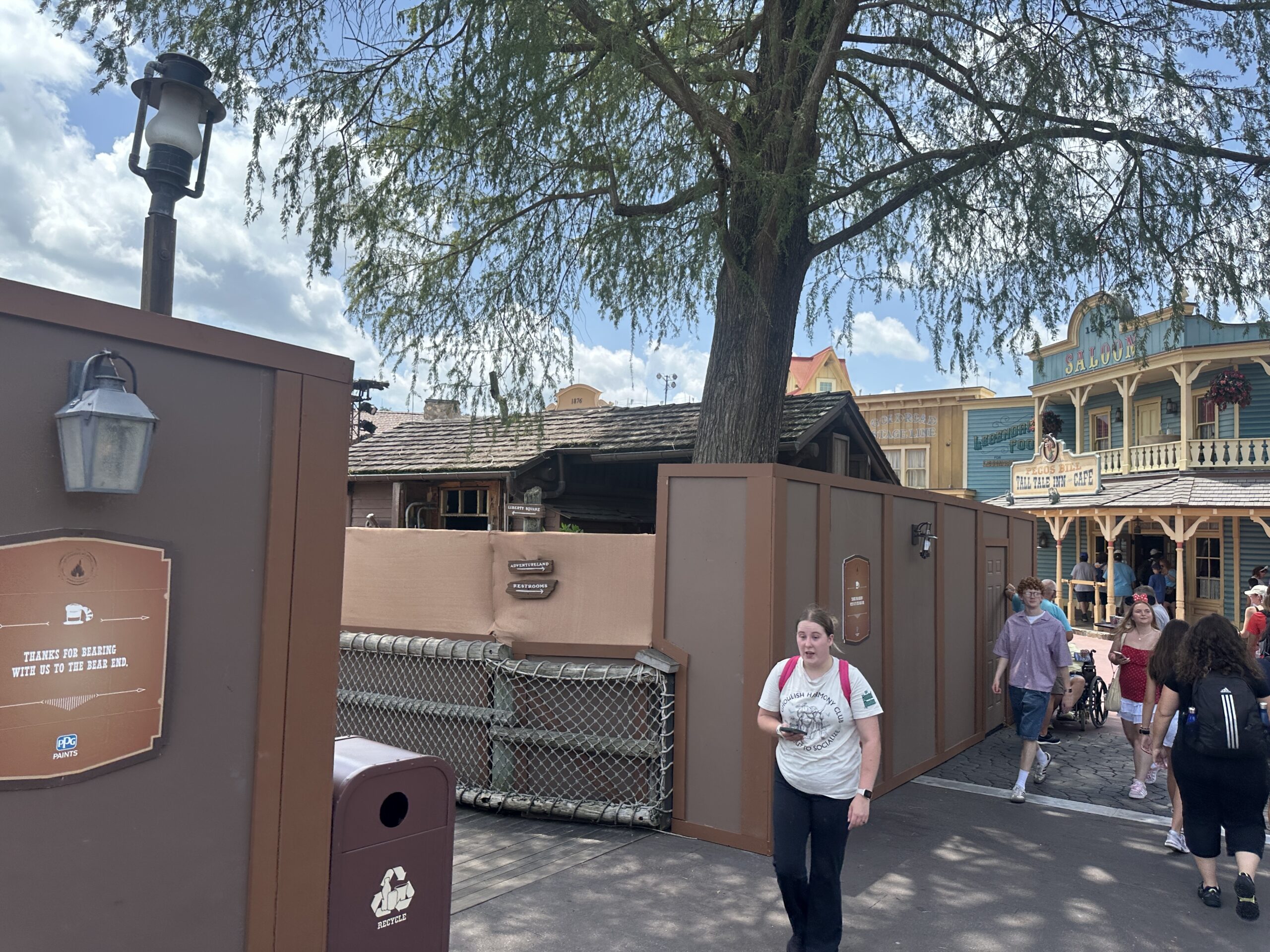 For now, the boardwalk is still open. Although we did notice today, July 22, that the area that houses the popcorn stands has also been walled off. Those stands and the churro stands, have been relocated.